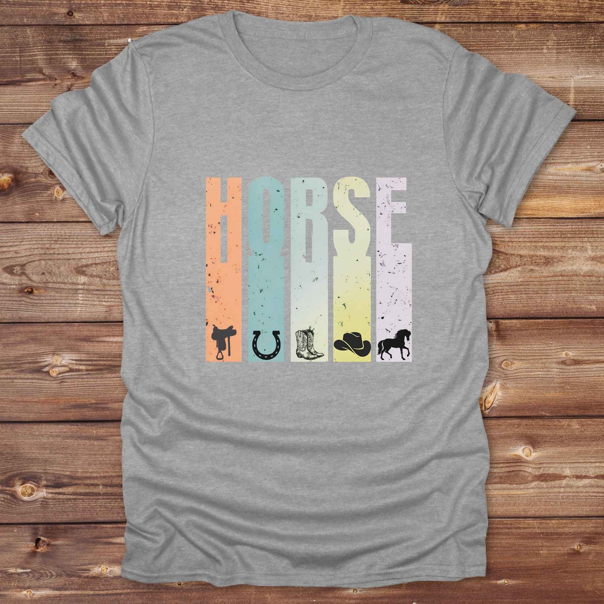 Fun western t-shirt for horse lovers and cowgirls. Western cowgirl graphic tee with horse design. Cowboy humor t-shirt for rodeo and country lovers. Horse lover funny t-shirt with western theme. Country style horse graphic tee for cowboys and cowgirls. Retro style funny western shirt for equestrians. Cute and funny country shirt with horse print. Southern cowgirl funny quote shirt for horse lovers. List of Things I Want. REtro horse typography tee.