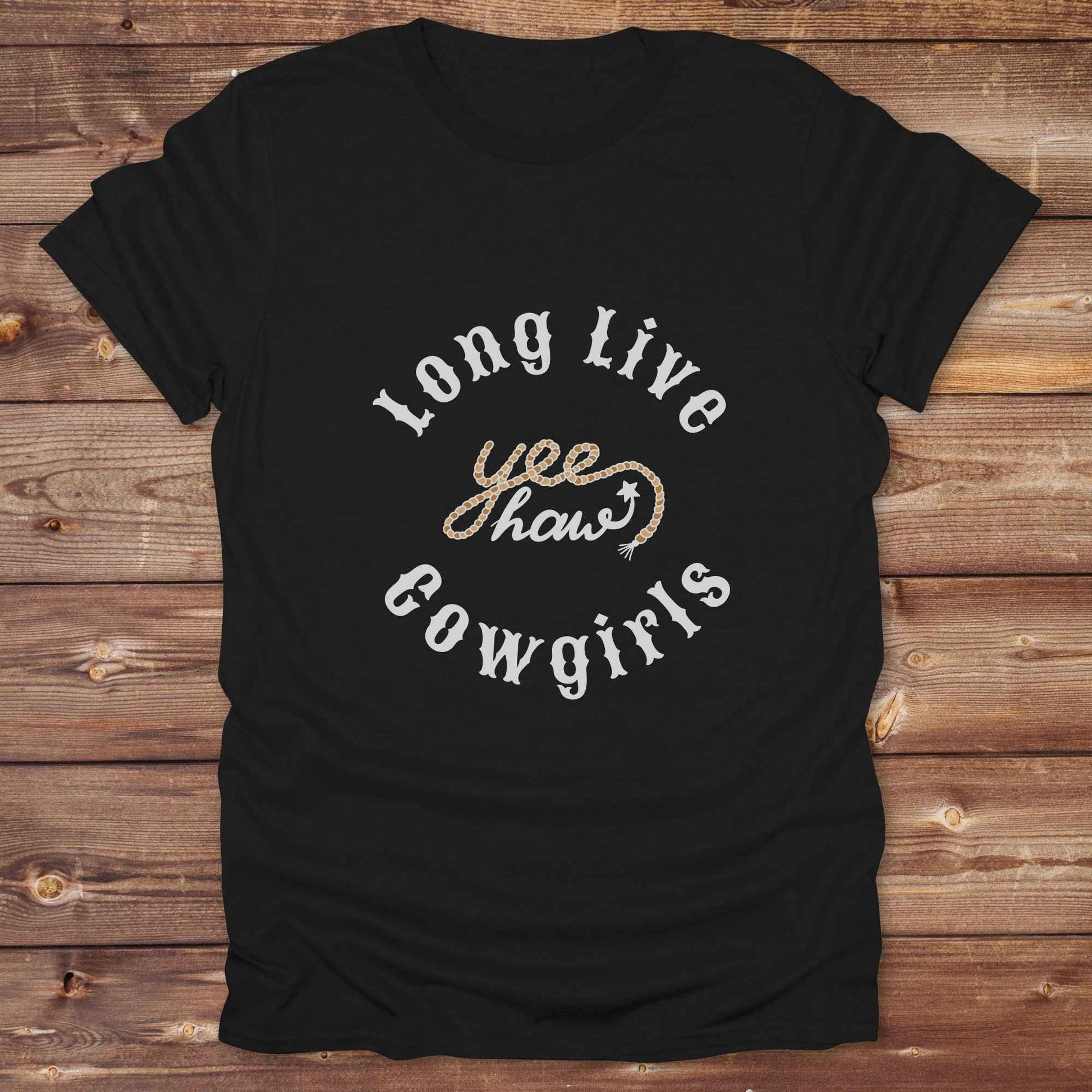 Fun western t-shirt for horse lovers and cowgirls. Western cowgirl graphic tee with horse design. Cowboy humor t-shirt for rodeo and country lovers. Horse lover funny t-shirt with western theme. Country style horse graphic tee for cowboys and cowgirls. Retro style funny western shirt for equestrians. Cute and funny country shirt with horse print. Southern cowgirl funny quote shirt for horse lovers. Long live cowgirls Yee Haw.