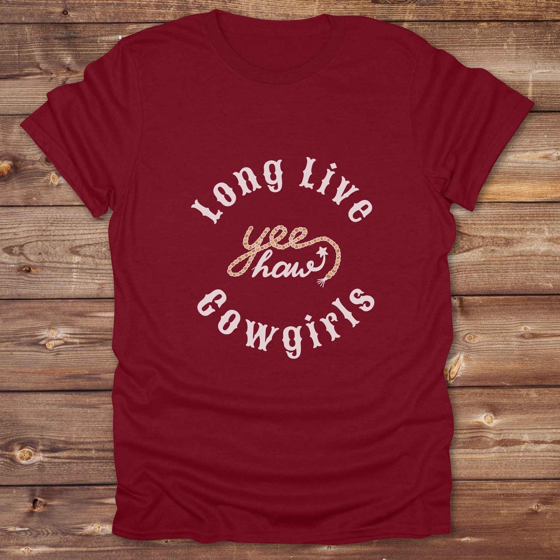 Fun western t-shirt for horse lovers and cowgirls. Western cowgirl graphic tee with horse design. Cowboy humor t-shirt for rodeo and country lovers. Horse lover funny t-shirt with western theme. Country style horse graphic tee for cowboys and cowgirls. Retro style funny western shirt for equestrians. Cute and funny country shirt with horse print. Southern cowgirl funny quote shirt for horse lovers. Long live cowgirls Yee Haw.