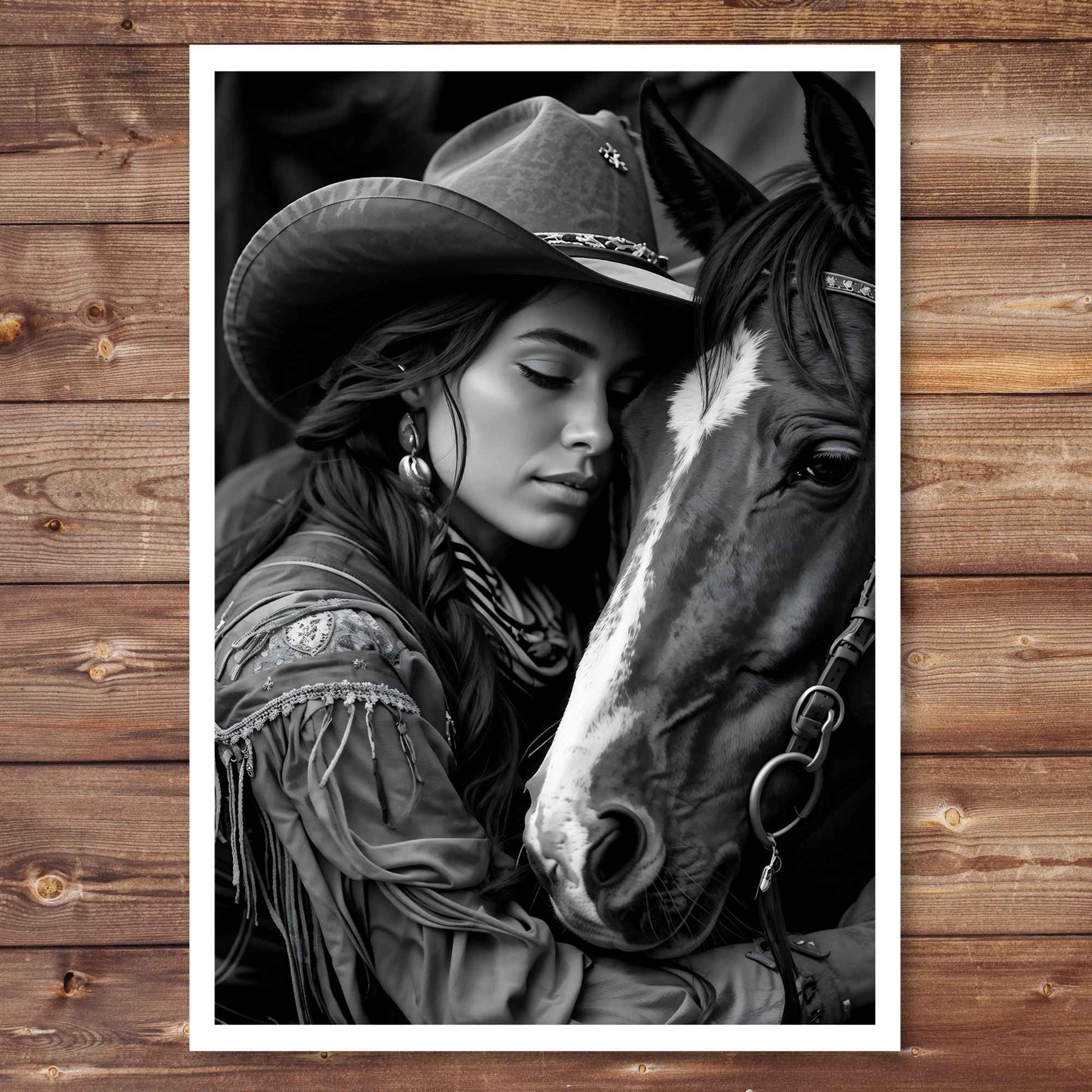Cowgirl with her horse