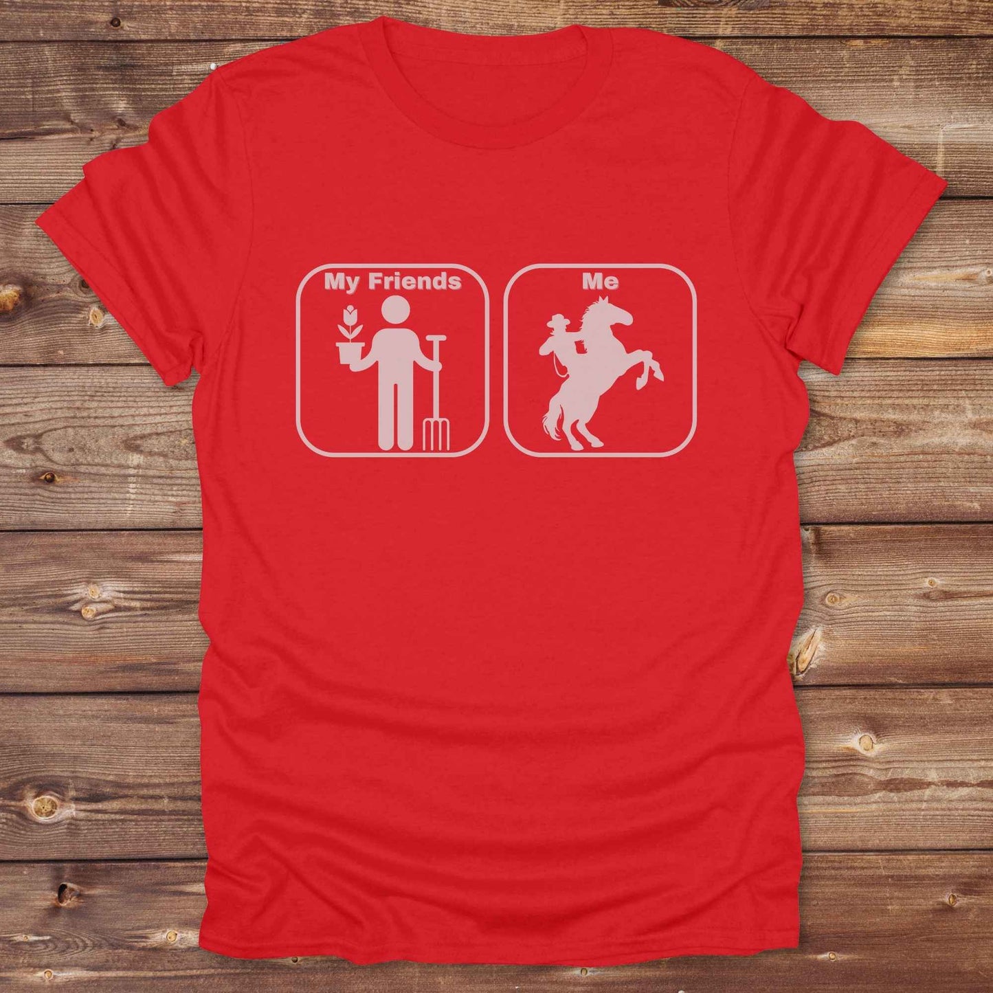 red Age Appropriate T-Shirt Funny T-Shirt for Horse Lover, Western Tee Cowgirl Shirt