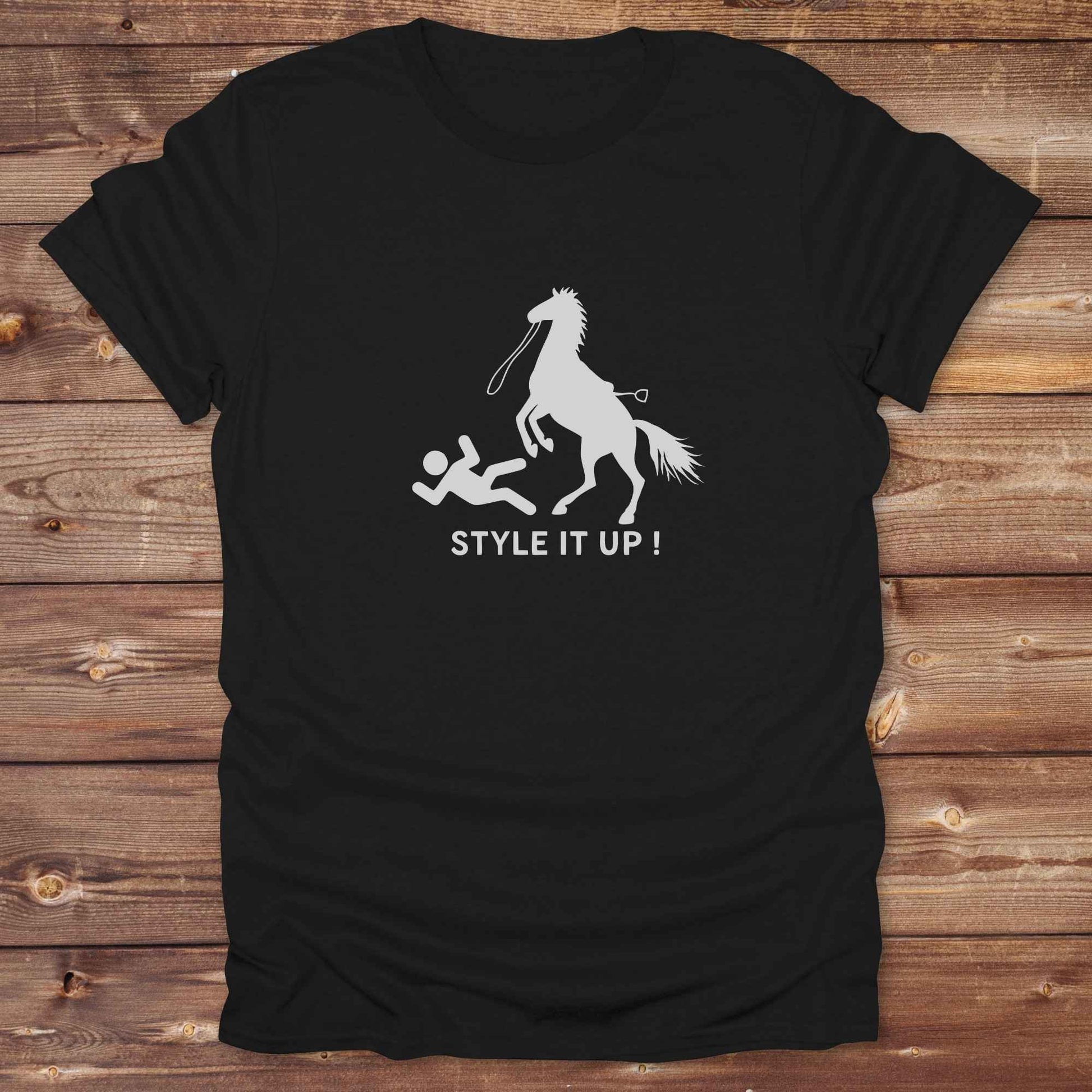black Fun western t-shirt for horse lovers and cowgirls. Western cowgirl graphic tee with horse design. Cowboy humor t-shirt for rodeo and country lovers. Horse lover funny t-shirt with western theme. Country style horse graphic tee for cowboys and cowgirls. Retro style funny western shirt for equestrians. Cute and funny country shirt with horse print. Southern cowgirl funny quote shirt for horse lovers. List of Things I Want. Style it Out