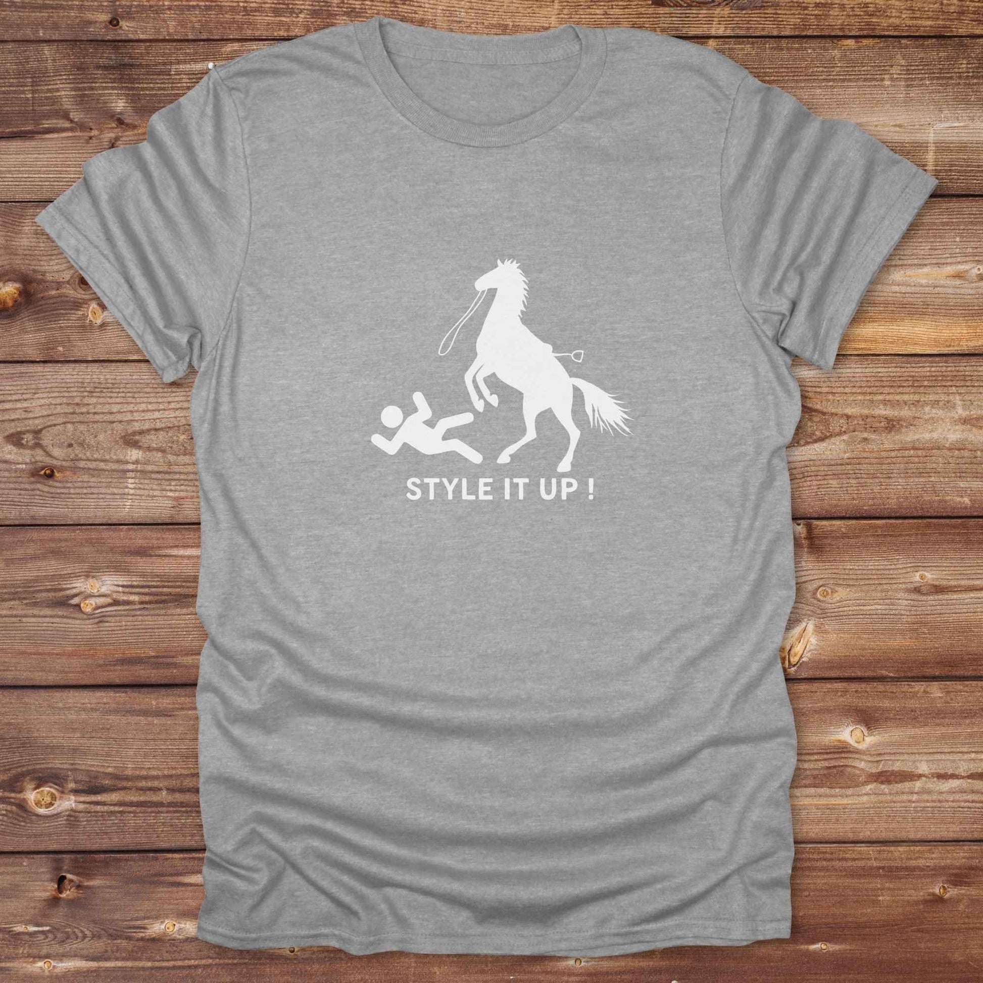 sports grey Fun western t-shirt for horse lovers and cowgirls. Western cowgirl graphic tee with horse design. Cowboy humor t-shirt for rodeo and country lovers. Horse lover funny t-shirt with western theme. Country style horse graphic tee for cowboys and cowgirls. Retro style funny western shirt for equestrians. Cute and funny country shirt with horse print. Southern cowgirl funny quote shirt for horse lovers. List of Things I Want. Style it Out