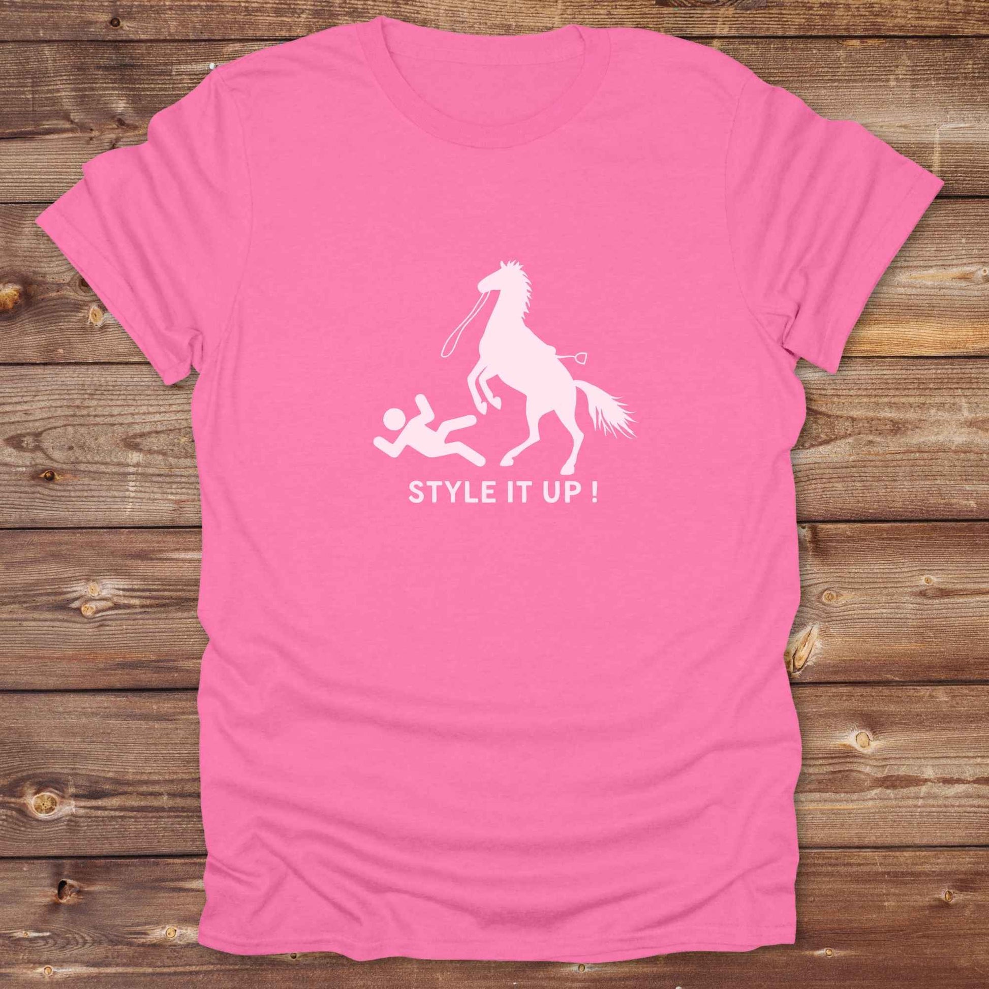 azalea pink Fun western t-shirt for horse lovers and cowgirls. Western cowgirl graphic tee with horse design. Cowboy humor t-shirt for rodeo and country lovers. Horse lover funny t-shirt with western theme. Country style horse graphic tee for cowboys and cowgirls. Retro style funny western shirt for equestrians. Cute and funny country shirt with horse print. Southern cowgirl funny quote shirt for horse lovers. List of Things I Want. Style it Out