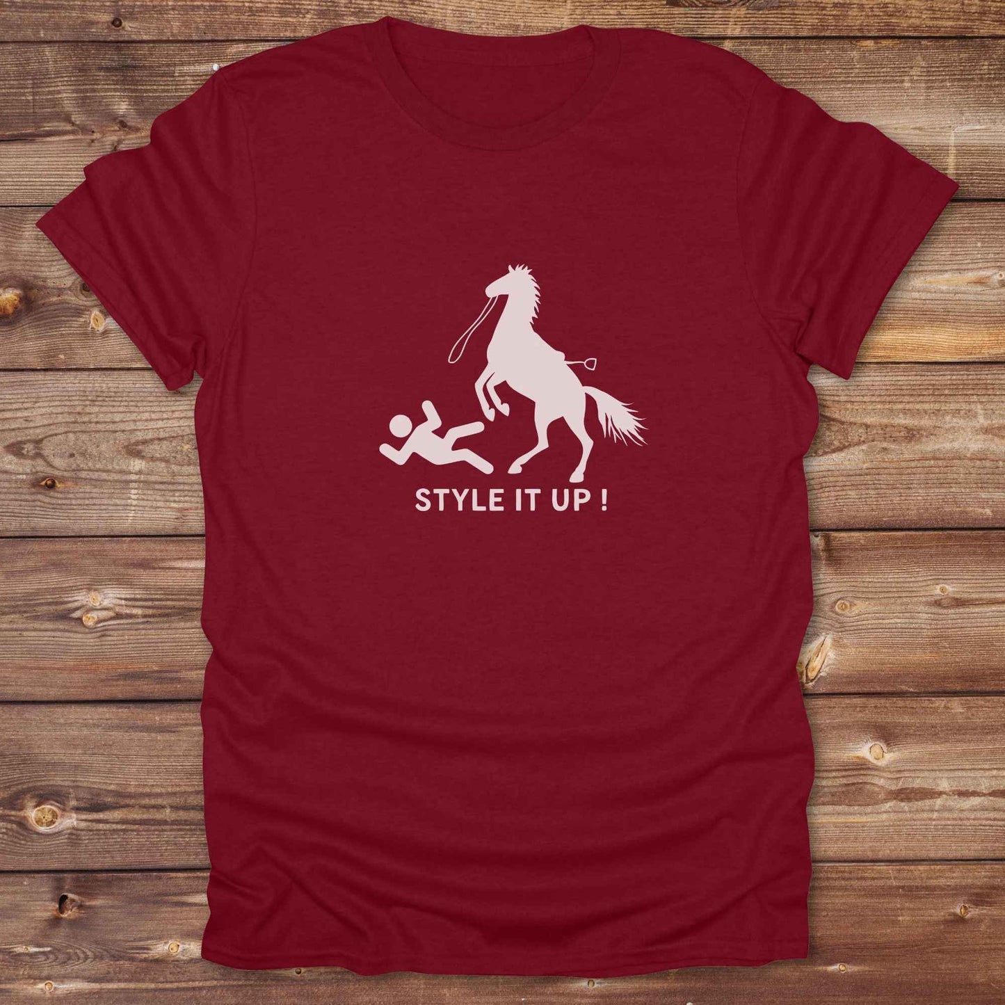 cardinal red Fun western t-shirt for horse lovers and cowgirls. Western cowgirl graphic tee with horse design. Cowboy humor t-shirt for rodeo and country lovers. Horse lover funny t-shirt with western theme. Country style horse graphic tee for cowboys and cowgirls. Retro style funny western shirt for equestrians. Cute and funny country shirt with horse print. Southern cowgirl funny quote shirt for horse lovers. List of Things I Want. Style it Out