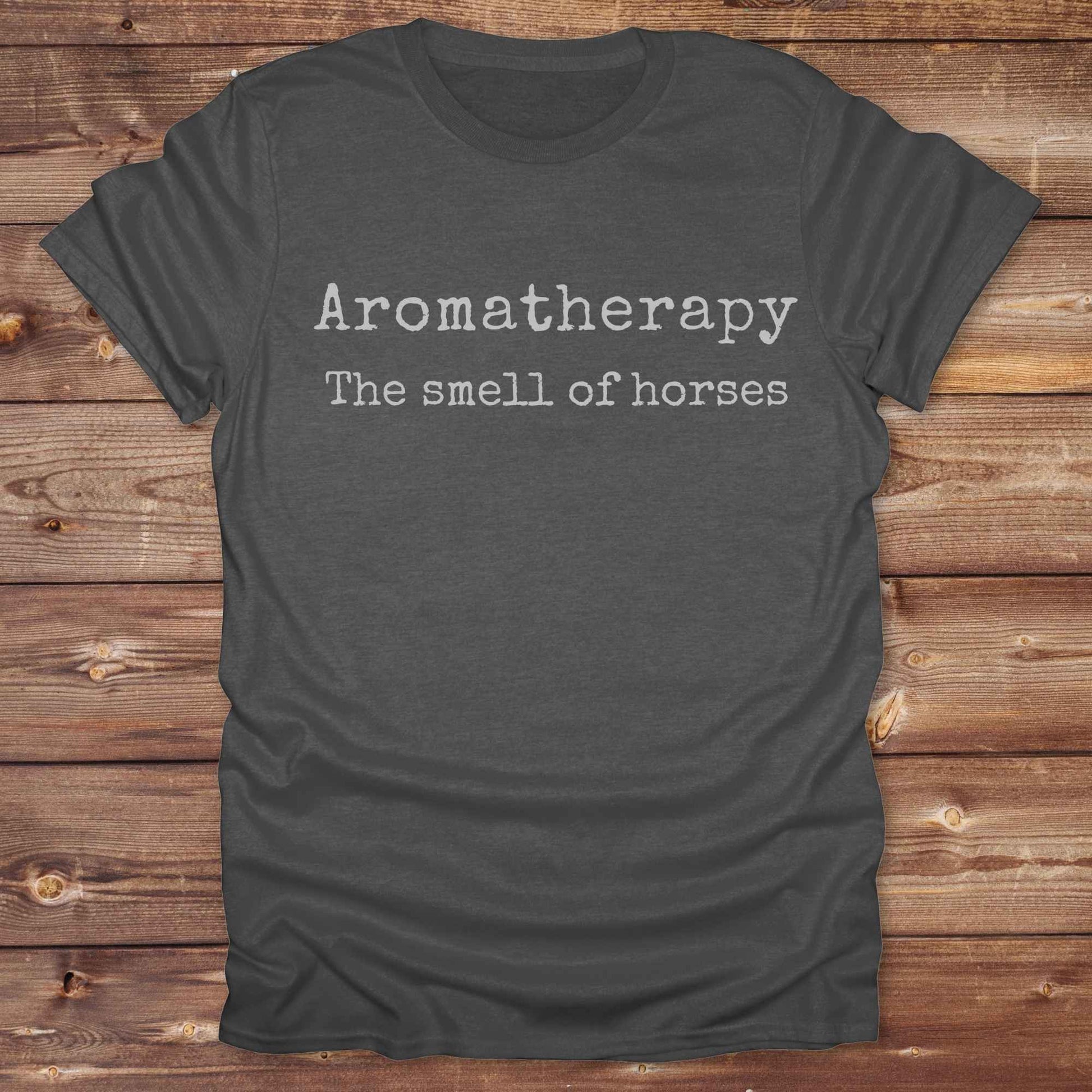 This "Aromatherapy: The Smell of Horses" t-shirt is perfect for cowgirls, horse moms, and equestrian fans who adore the unmistakable barn scent of saddles, hay, and horses. Designed with rustic charm and equine humor, it makes an ideal gift for western lifestyle lovers, riders, or anyone who finds peace in the smell of a stable. Whether it’s for rodeos, barn events, or lounging in the pasture, this tee says what every true horse lover knows.