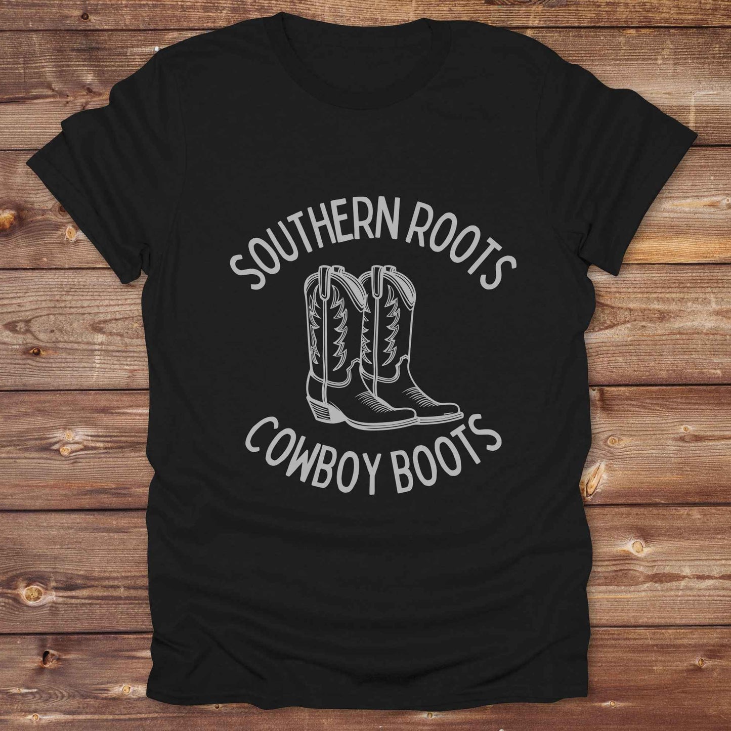 Celebrate your country soul with our “Southern Roots Cowboy Boots” graphic tee perfect for cowgirls, rodeo lovers, and anyone who lives for barn life and western fashion. Featuring bold western typography and iconic cowboy boots artwork, this shirt is a must have for horse lovers and southern style fans alike. Ideal for gifts, rodeo events, or everyday rustic living, it’s designed for comfort, style, and soul. Whether you're headed to the stables, the saloon, or Sunday brunch on the farm.