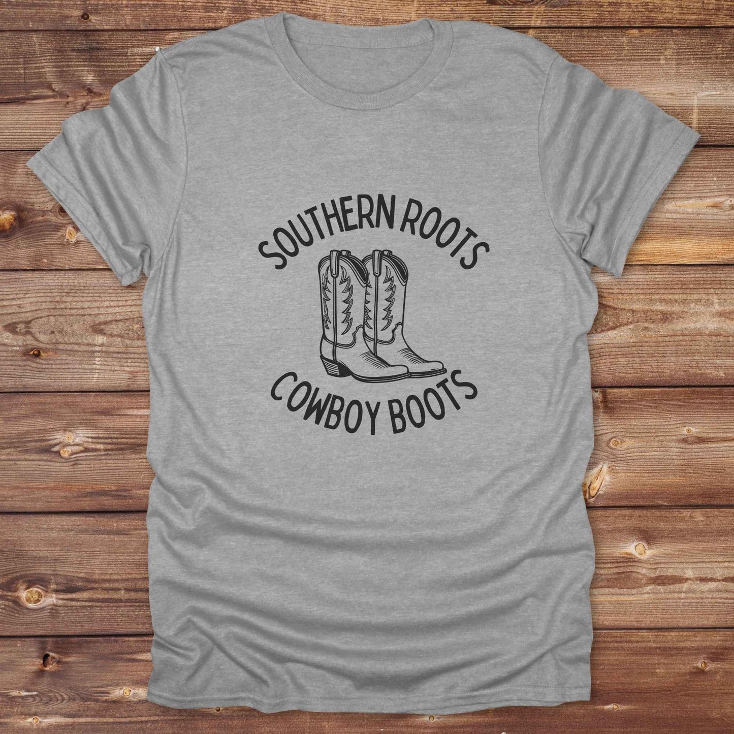 Celebrate your country soul with our “Southern Roots Cowboy Boots” graphic tee perfect for cowgirls, rodeo lovers, and anyone who lives for barn life and western fashion. Featuring bold western typography and iconic cowboy boots artwork, this shirt is a must have for horse lovers and southern style fans alike. Ideal for gifts, rodeo events, or everyday rustic living, it’s designed for comfort, style, and soul. Whether you're headed to the stables, the saloon, or Sunday brunch on the farm.