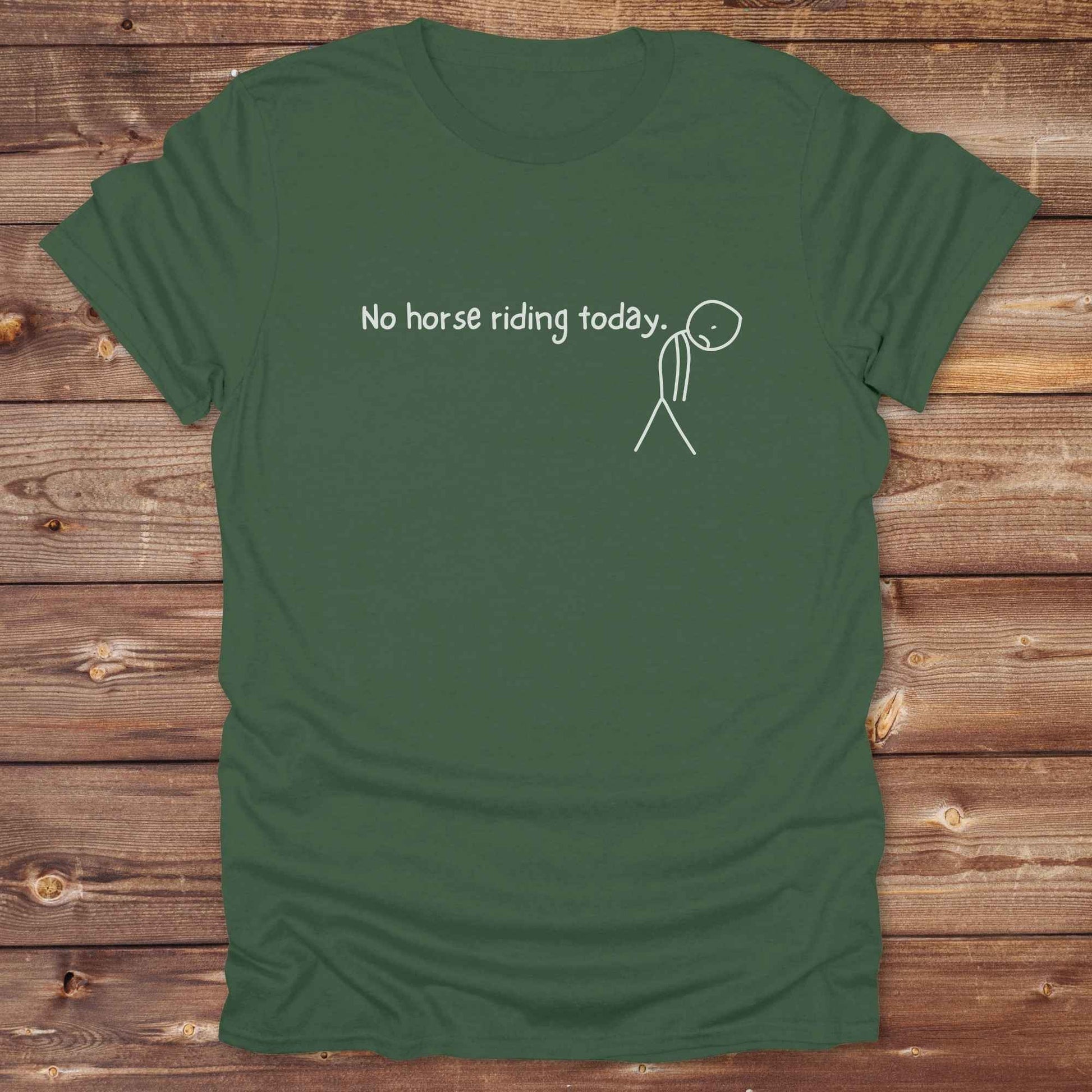 Fun western t-shirt for horse lovers and cowgirls. Western cowgirl graphic tee with horse design. Cowboy humor t-shirt for rodeo and country lovers. Horse lover funny t-shirt with western theme. Country style horse graphic tee for cowboys and cowgirls. Retro style funny western shirt for equestrians. Cute and funny country shirt with horse print. Southern cowgirl funny quote shirt for horse lovers. No horse riding today.