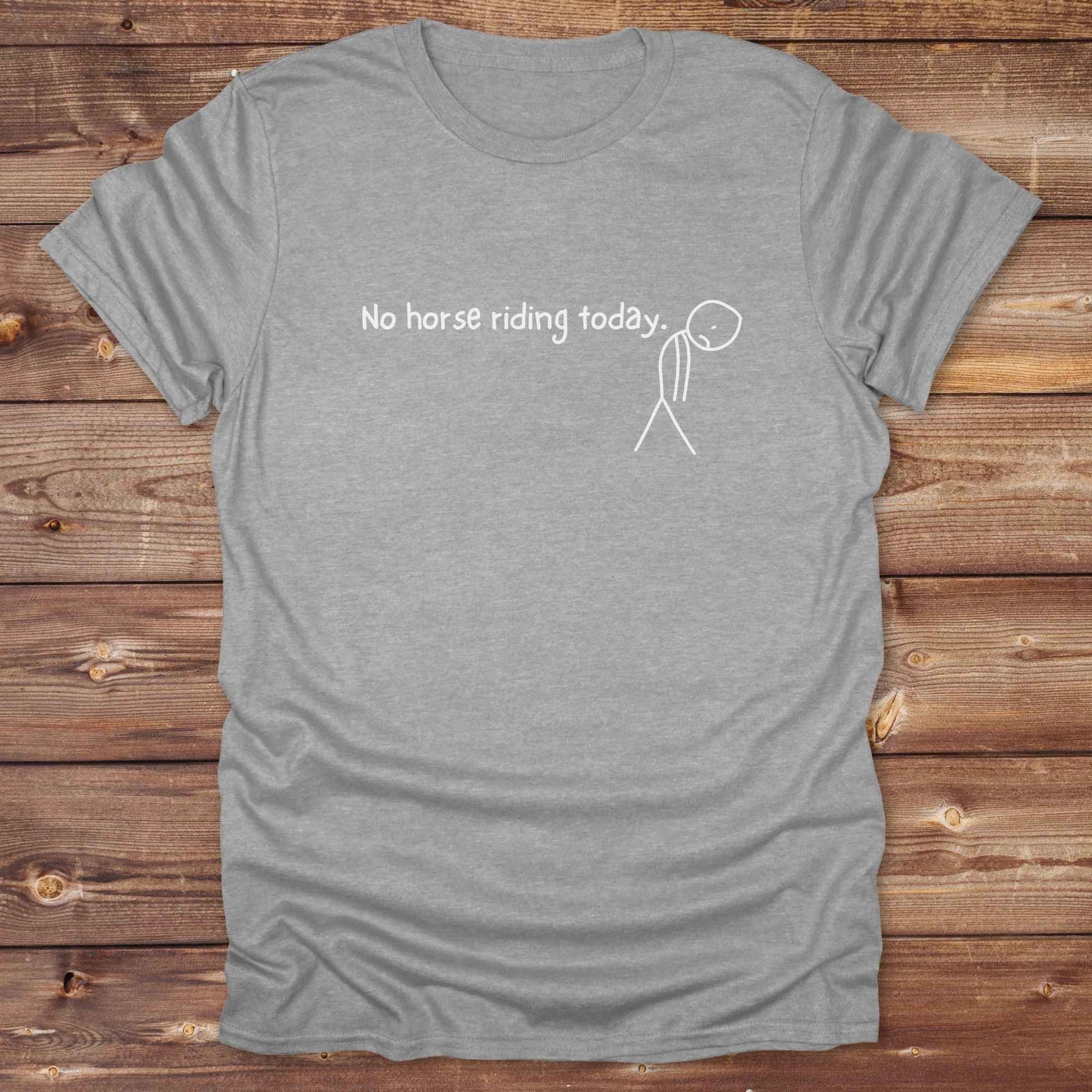 Fun western t-shirt for horse lovers and cowgirls. Western cowgirl graphic tee with horse design. Cowboy humor t-shirt for rodeo and country lovers. Horse lover funny t-shirt with western theme. Country style horse graphic tee for cowboys and cowgirls. Retro style funny western shirt for equestrians. Cute and funny country shirt with horse print. Southern cowgirl funny quote shirt for horse lovers. No horse riding today.