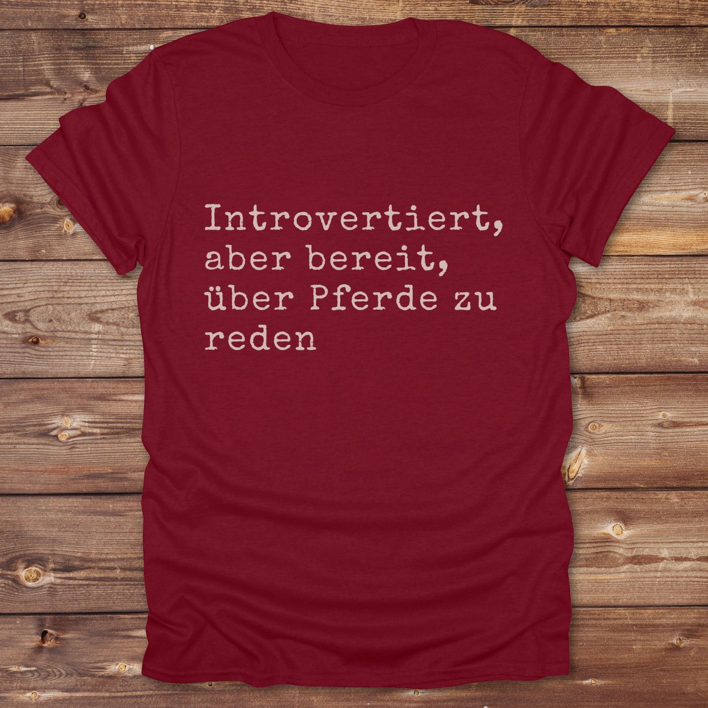 Introverted willing to discuss horses T-Shirt