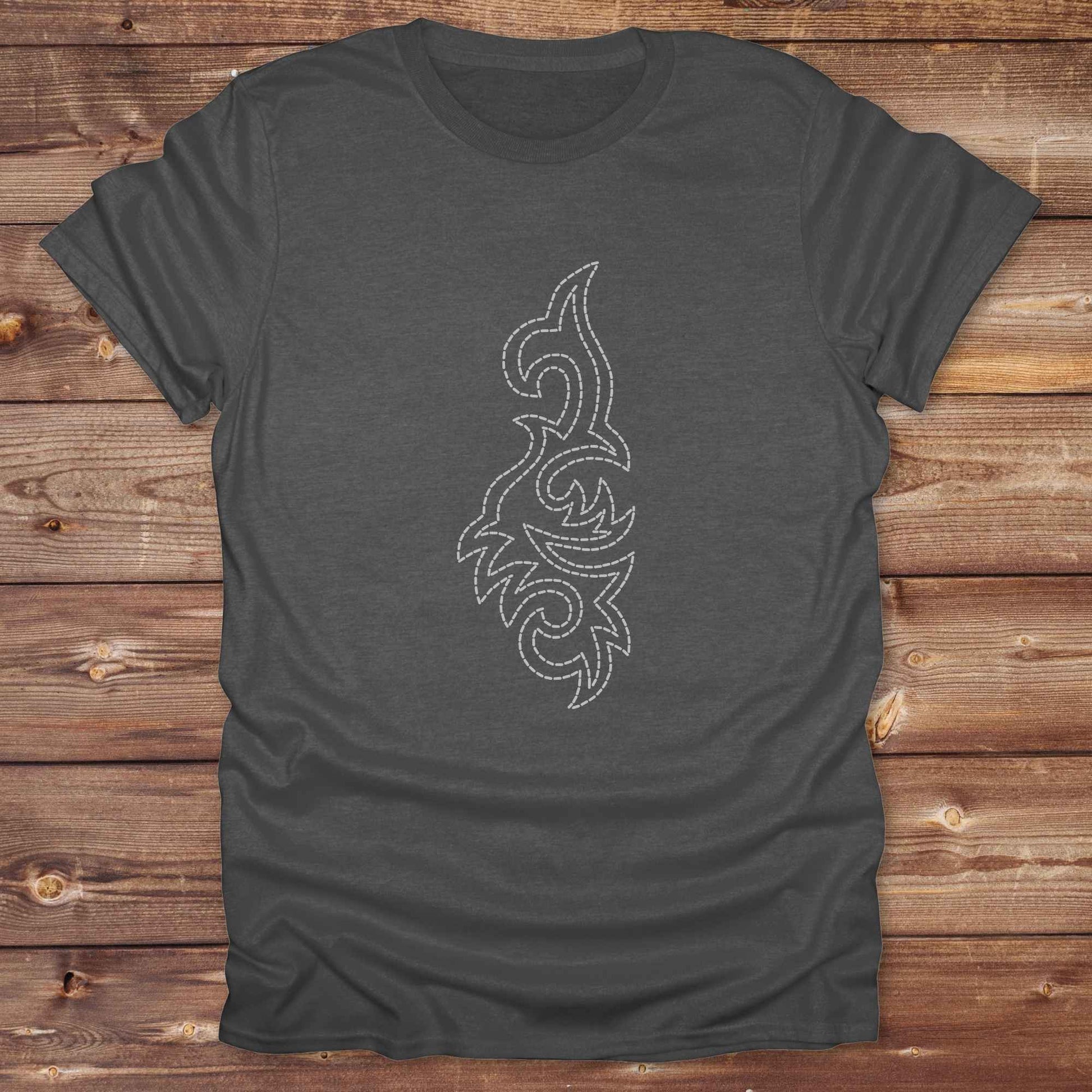 graphite heather grey boot Stitch Seahorse T-Shirt, Horse T-Shirts, Equine T-Shirts, Western Tees, Cowgirl Graphic Tee