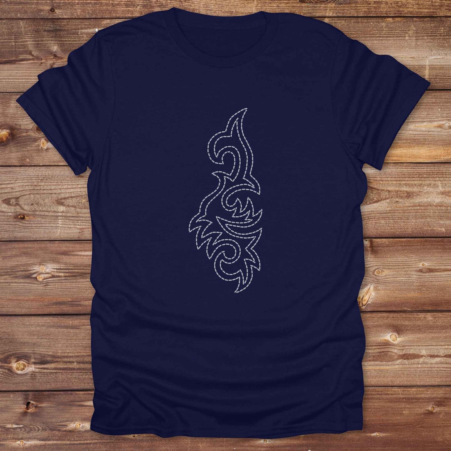 navy blue boot Stitch Seahorse T-Shirt, Horse T-Shirts, Equine T-Shirts, Western Tees, Cowgirl Graphic Tee
