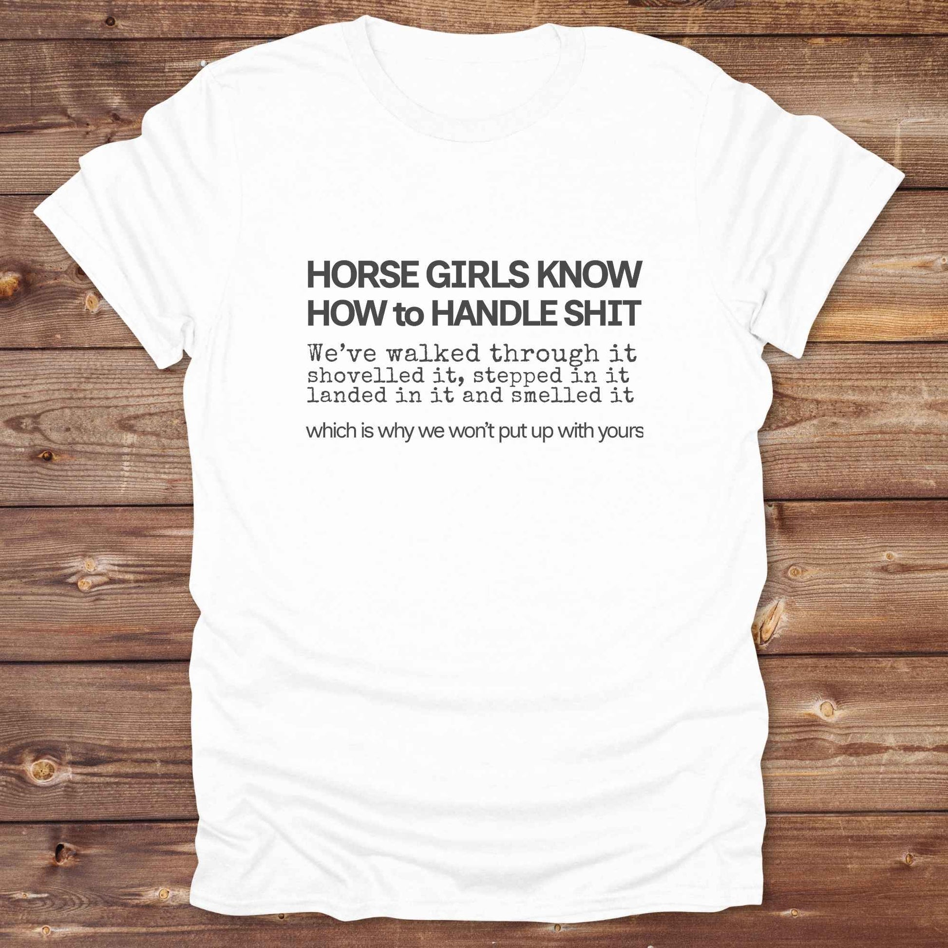 white Horse Girls Know T-Shirt, Funny Tee, Western Style Wear, Cowgirl Shirt, Equine T-Shirts