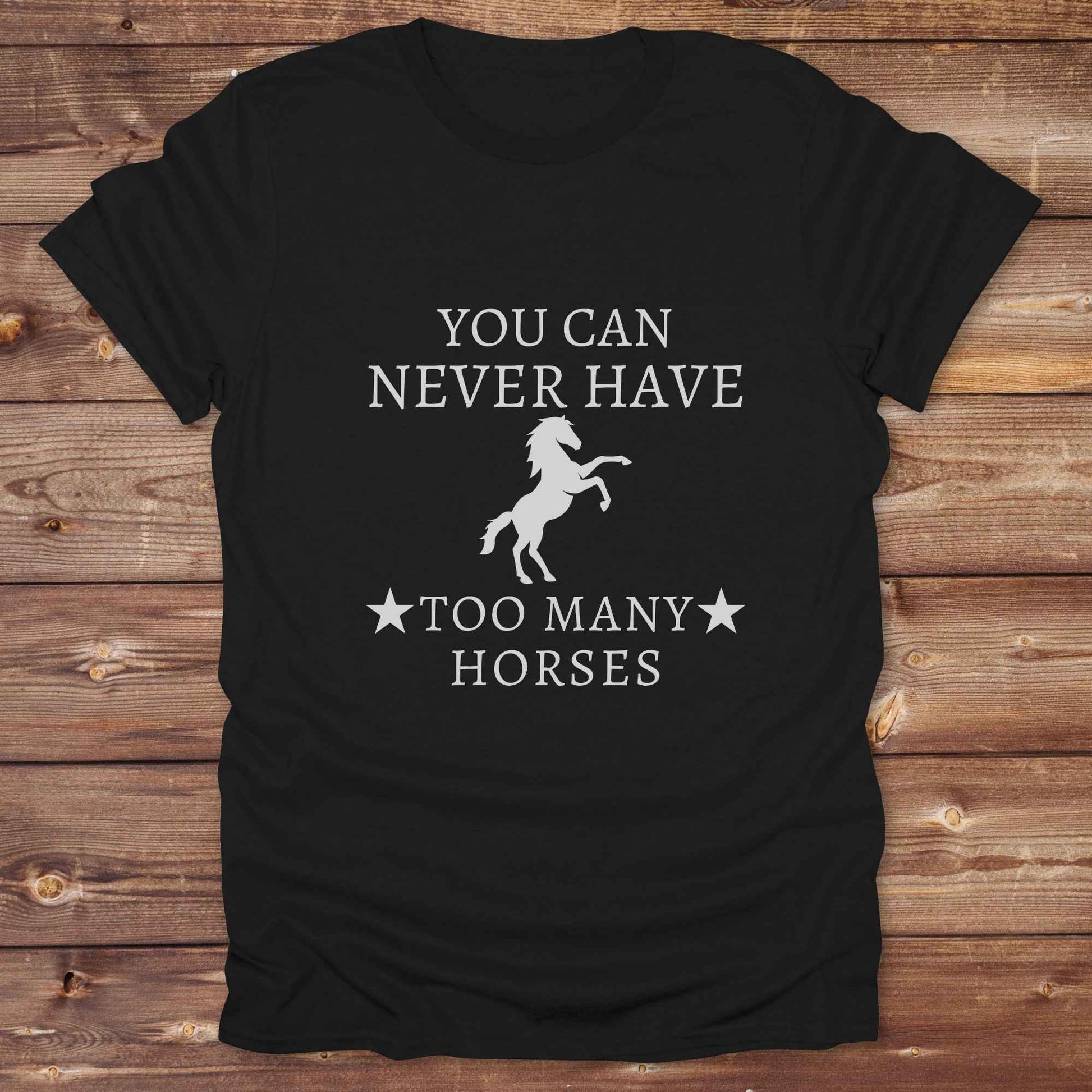 Fun western t-shirt for horse lovers and cowgirls. Western cowgirl graphic tee with horse design. Cowboy humor t-shirt for rodeo and country lovers. Horse lover funny t-shirt with western theme. Country style horse graphic tee for cowboys and cowgirls. Retro style funny western shirt for equestrians. Cute and funny country shirt with horse print. Southern cowgirl funny quote shirt for horse lovers. You can never have too many horses.
