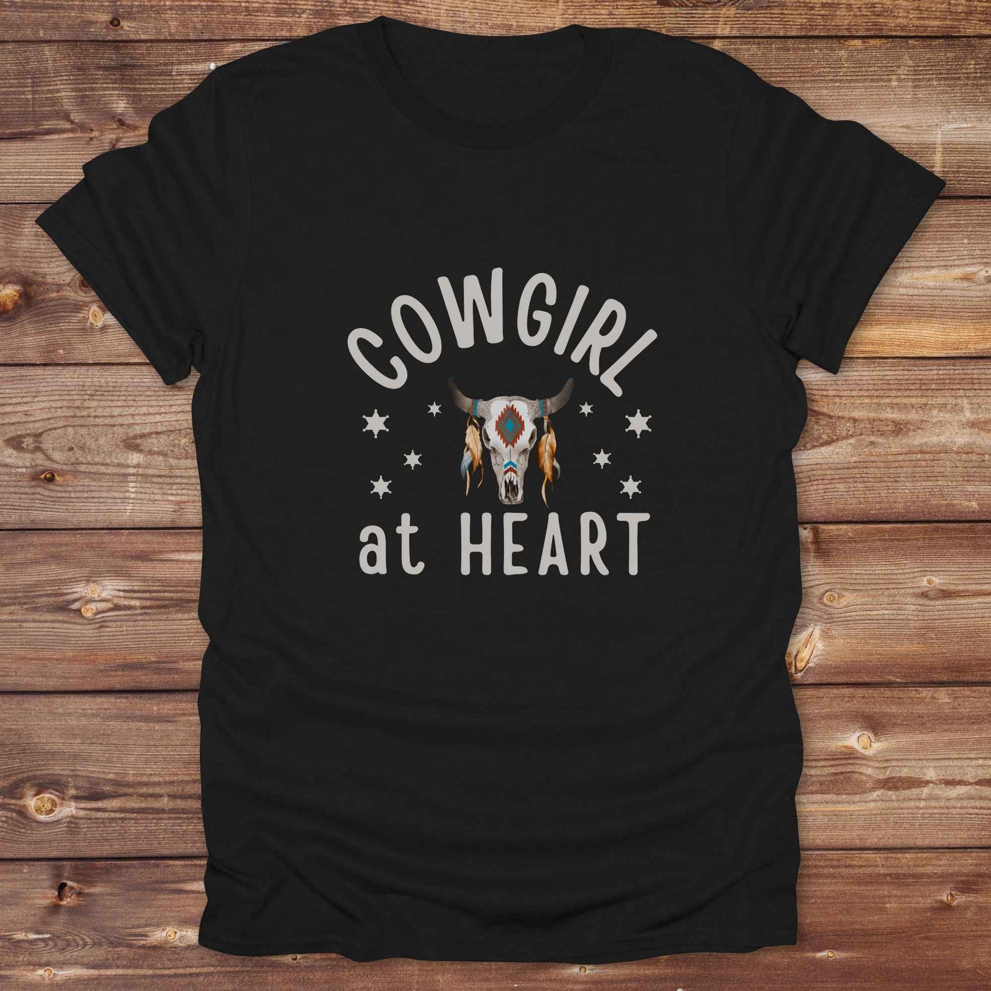 Fun western t-shirt for horse lovers and cowgirls. Western cowgirl graphic tee with horse design. Cowboy humor t-shirt for rodeo and country lovers. Horse lover funny t-shirt with western theme. Country style horse graphic tee for cowboys and cowgirls. Retro style funny western shirt for equestrians. Cute and funny country shirt with horse print. Southern cowgirl funny quote shirt for horse lovers. Cowgirl at Heart.