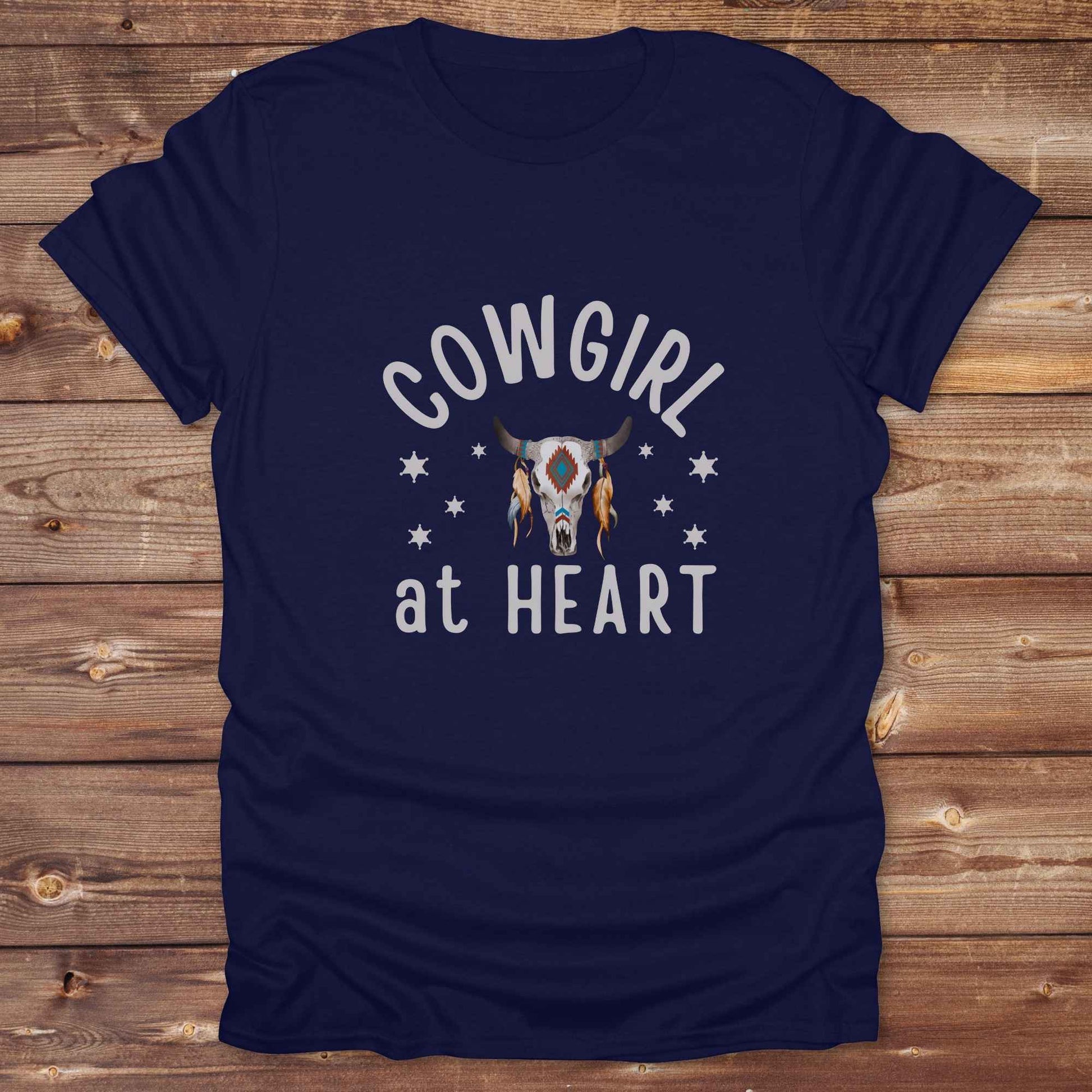 Fun western t-shirt for horse lovers and cowgirls. Western cowgirl graphic tee with horse design. Cowboy humor t-shirt for rodeo and country lovers. Horse lover funny t-shirt with western theme. Country style horse graphic tee for cowboys and cowgirls. Retro style funny western shirt for equestrians. Cute and funny country shirt with horse print. Southern cowgirl funny quote shirt for horse lovers. Cowgirl at Heart.