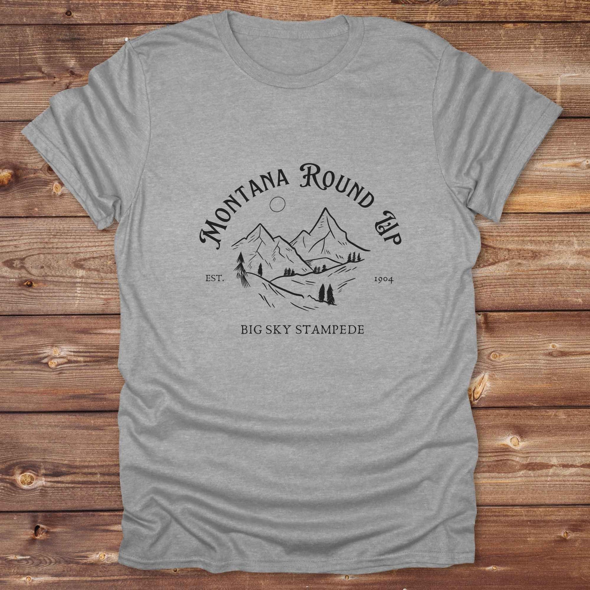 Fun western t-shirt for horse lovers and cowgirls. Western cowgirl graphic tee with horse design. Cowboy humor t-shirt for rodeo and country lovers. Horse lover funny t-shirt with western theme. Country style horse graphic tee for cowboys and cowgirls. Retro style funny western shirt for equestrians. Cute and funny country shirt with horse print. Southern cowgirl funny quote shirt for horse lovers. Montana round up big sky stampede.