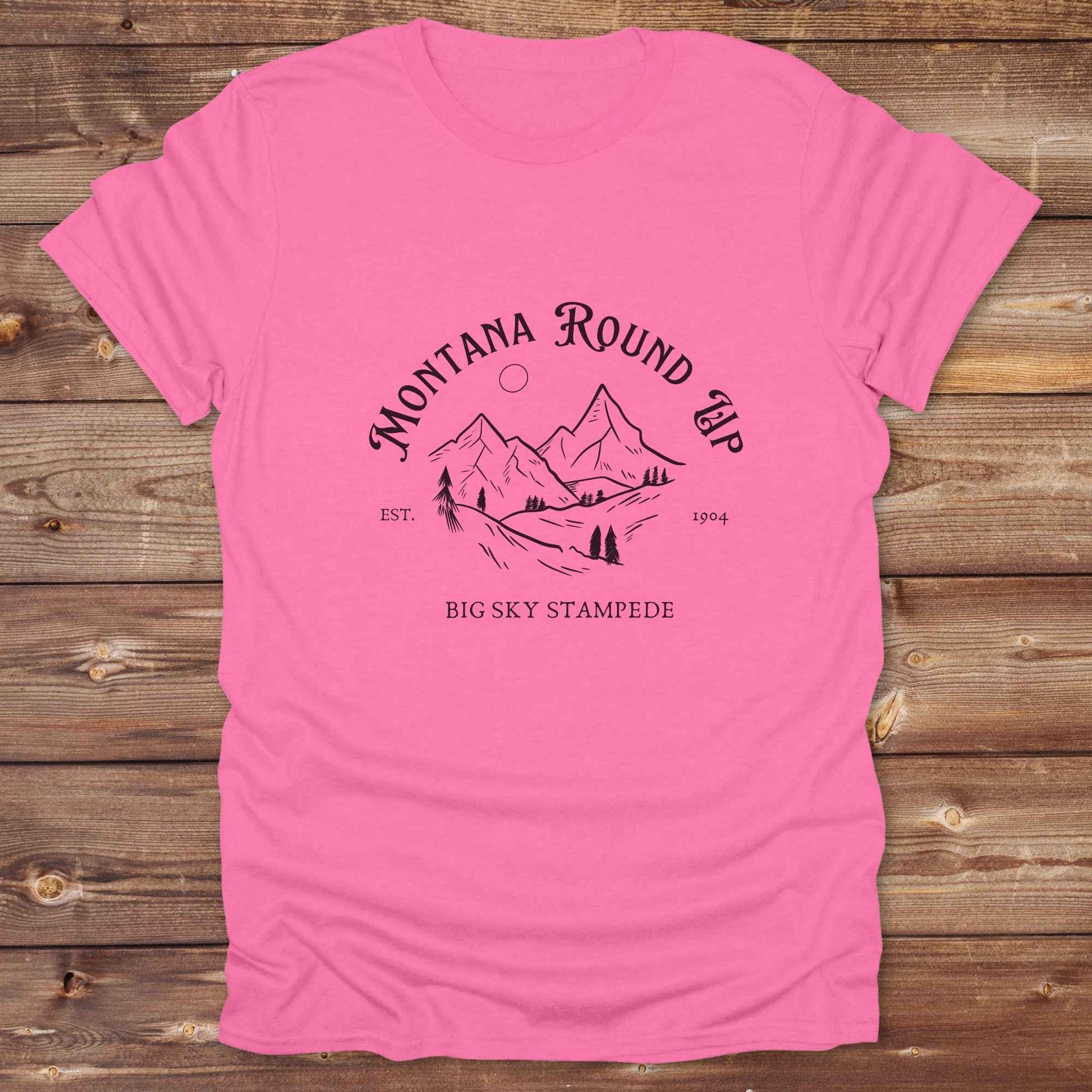 Fun western t-shirt for horse lovers and cowgirls. Western cowgirl graphic tee with horse design. Cowboy humor t-shirt for rodeo and country lovers. Horse lover funny t-shirt with western theme. Country style horse graphic tee for cowboys and cowgirls. Retro style funny western shirt for equestrians. Cute and funny country shirt with horse print. Southern cowgirl funny quote shirt for horse lovers. Montana round up big sky stampede.