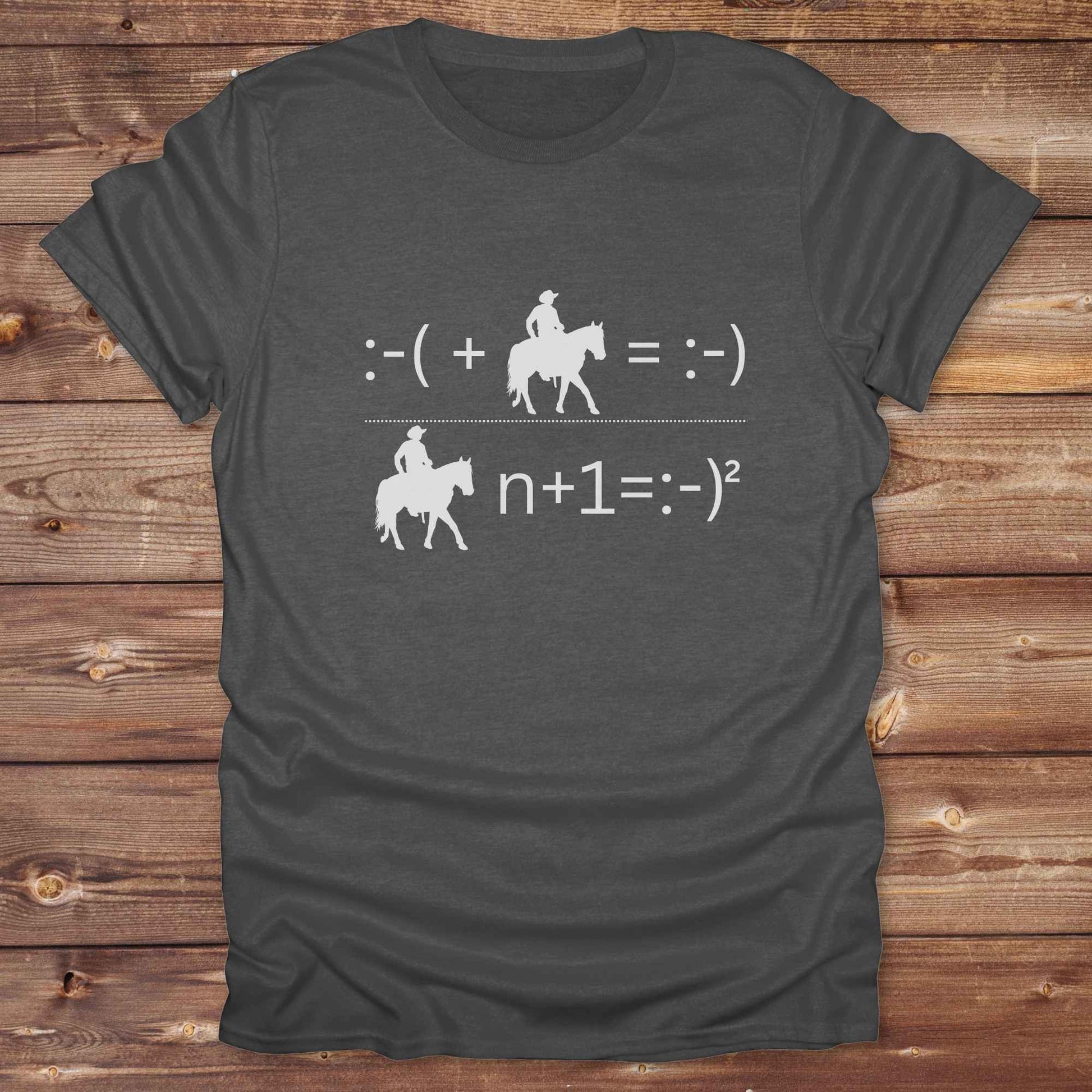 Fun western t-shirt for horse lovers and cowgirls. Western cowgirl graphic tee with horse design. Cowboy humor t-shirt for rodeo and country lovers. Horse lover funny t-shirt with western theme. Country style horse graphic tee for cowboys and cowgirls. Retro style funny western shirt for equestrians. Cute and funny country shirt with horse print. Southern cowgirl funny quote shirt for horse lovers. Advanced maths cowboy.
