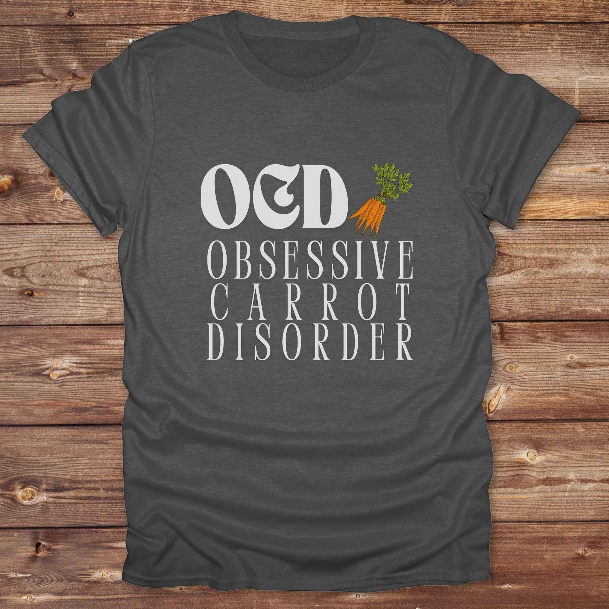 Fun western t-shirt for horse lovers and cowgirls. Western cowgirl graphic tee with horse design. Cowboy humor t-shirt for rodeo and country lovers. Horse lover funny t-shirt with western theme. Country style horse graphic tee for cowboys and cowgirls. Retro style funny western shirt for equestrians. Cute and funny country shirt with horse print. Southern cowgirl funny quote shirt for horse lovers. OCD Carrots.