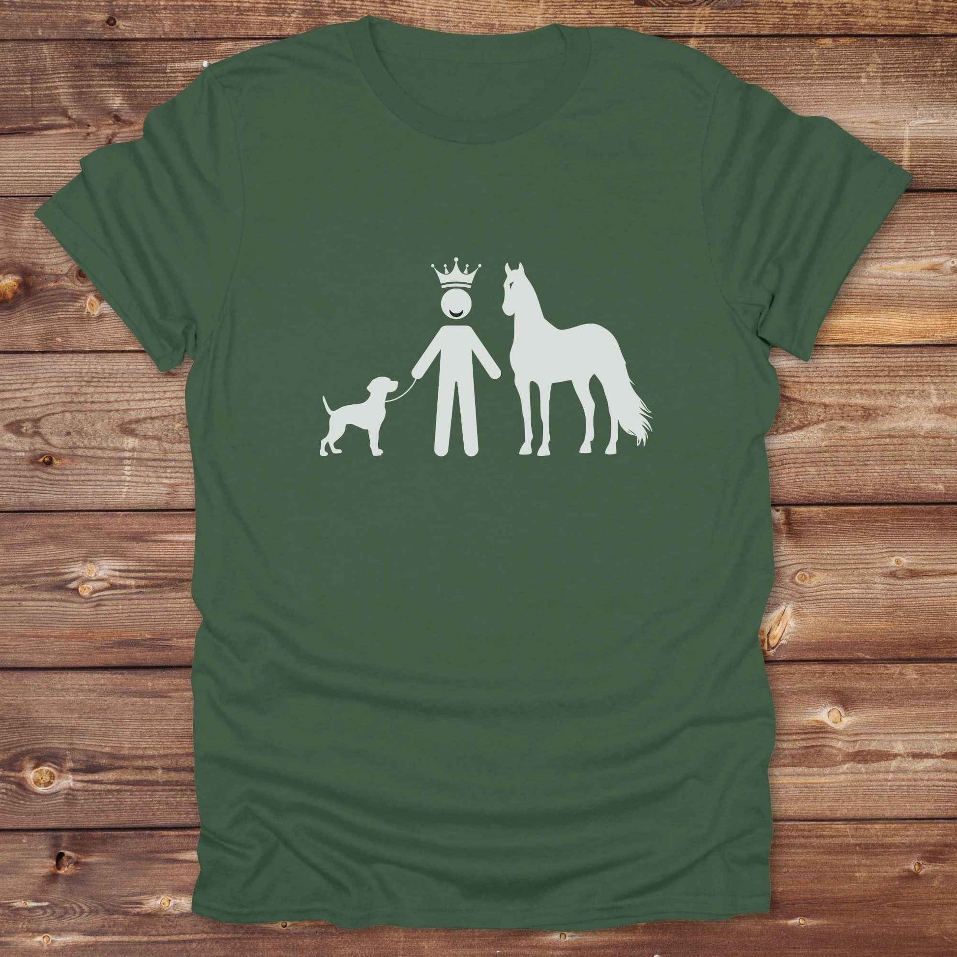Ride proud with this “Winning Life” western tee featuring a crowned horse and dog silhouette, perfect for cowboys, cowgirls, and country animal lovers.