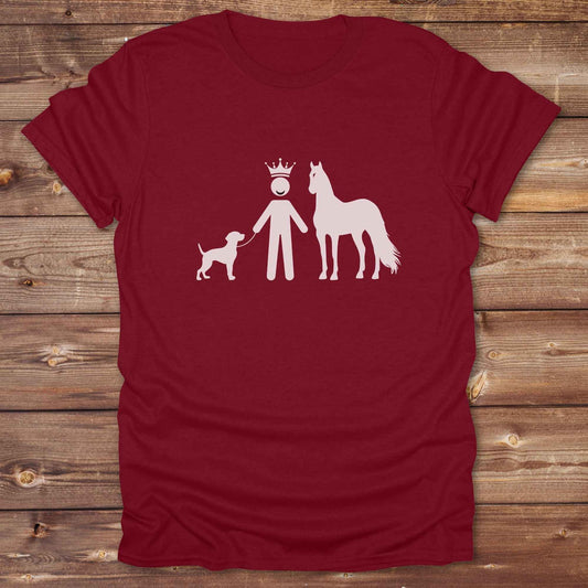 Ride proud with this “Winning Life” western tee featuring a crowned horse and dog silhouette, perfect for cowboys, cowgirls, and country animal lovers.