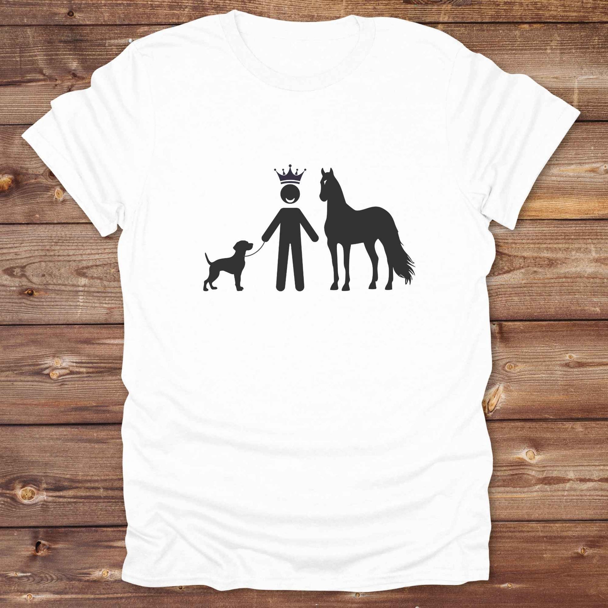 Ride proud with this “Winning Life” western tee featuring a crowned horse and dog silhouette, perfect for cowboys, cowgirls, and country animal lovers.