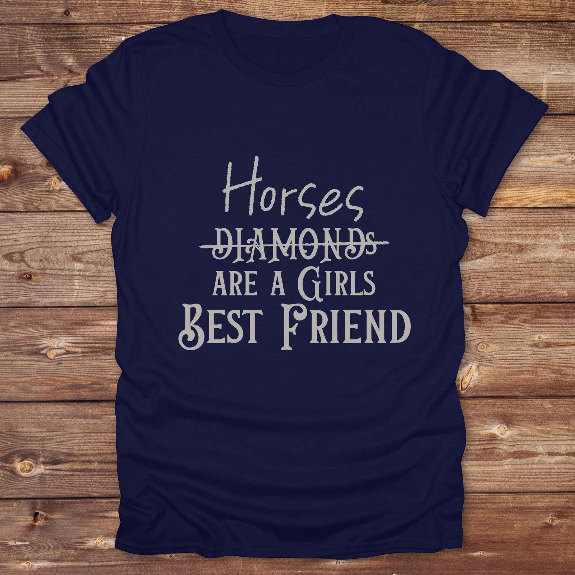 “Horses Are a Girl’s Best Friend” tee from Lasso and Loom is the perfect blend of sass and saddle ready style. Featuring a rustic hand lettered graphic with the word Diamonds cheekily crossed out, this cowgirl shirt celebrates equestrian passion in the most fashionable way. Ideal as a gift for horse lovers, western girls, and rural soul sisters. Whether you're trail riding, shopping small, or posting from the paddock, this shirt says what every horse girl already knows, diamonds don’t ride.