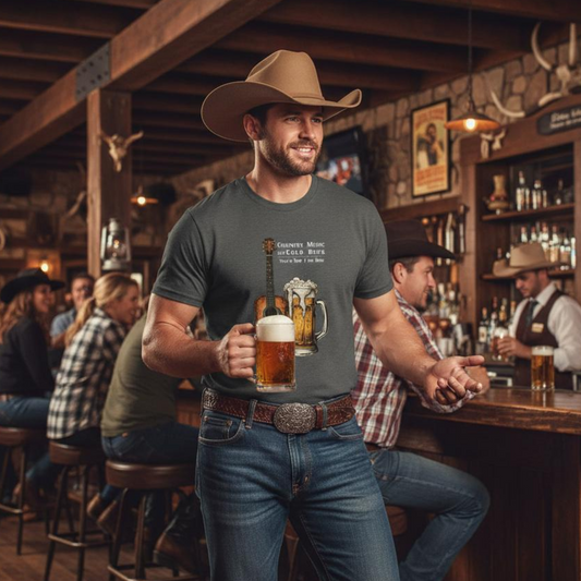 Country Music and Cold Beer T-Shirt