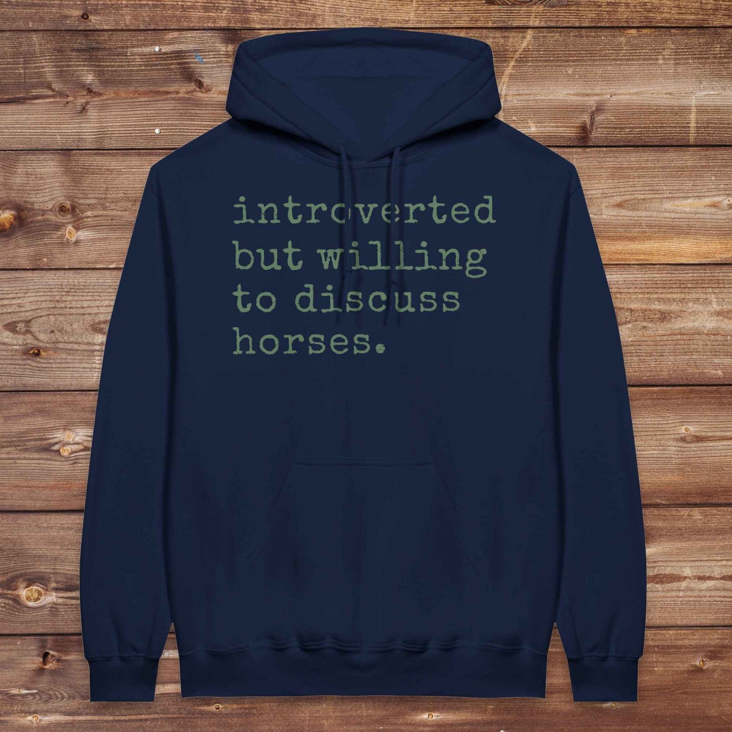 Introverted but Willing to Discuss Horses Hoodie