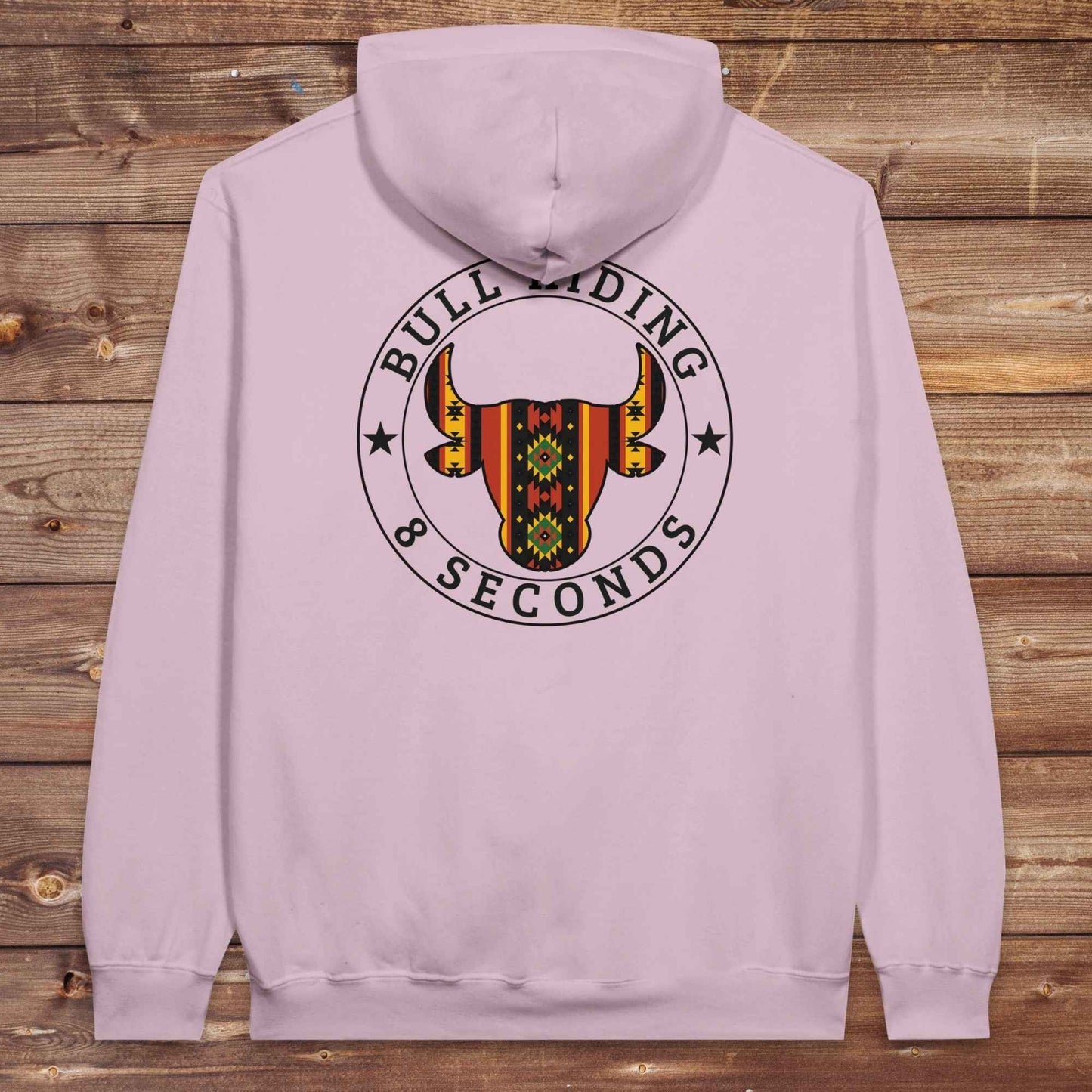 Bull Riding 8 Seconds Back Print Hoodie