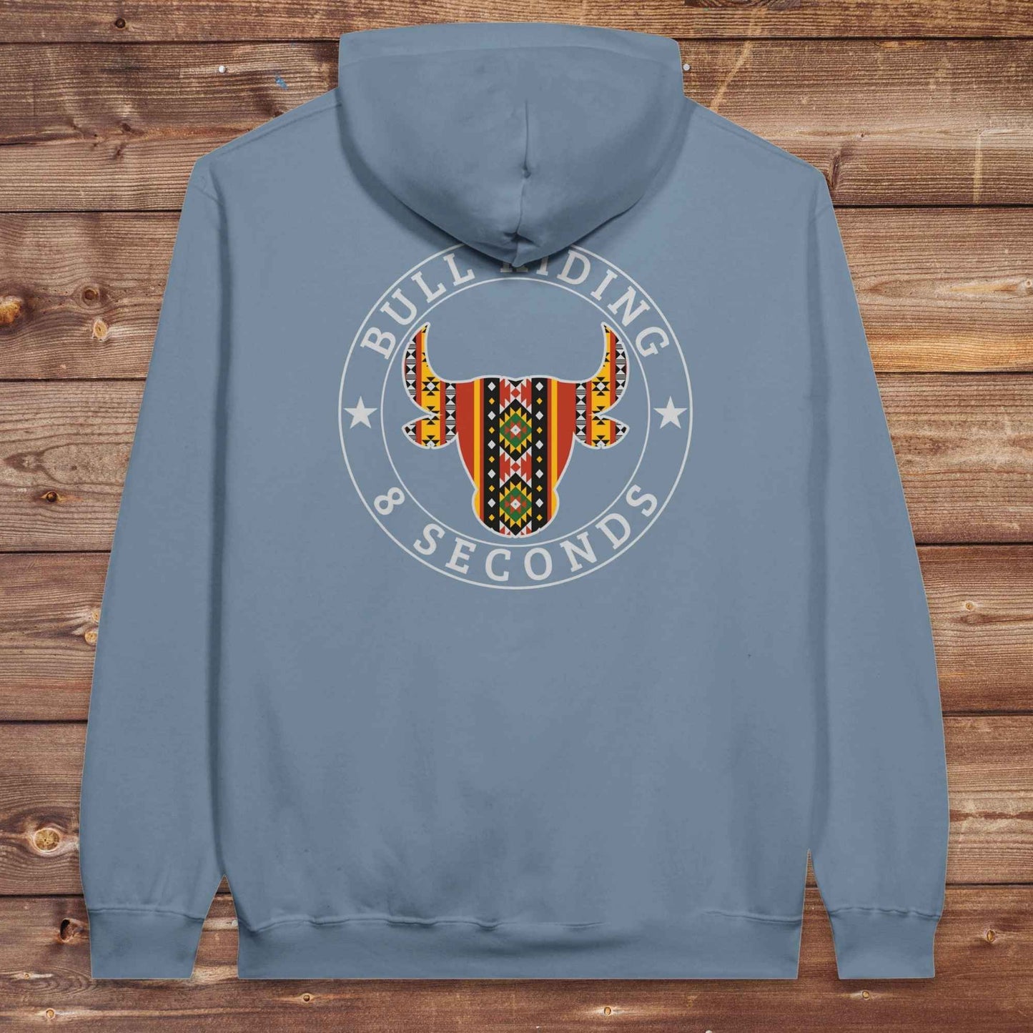 Bull Riding 8 Seconds Back Print Hoodie