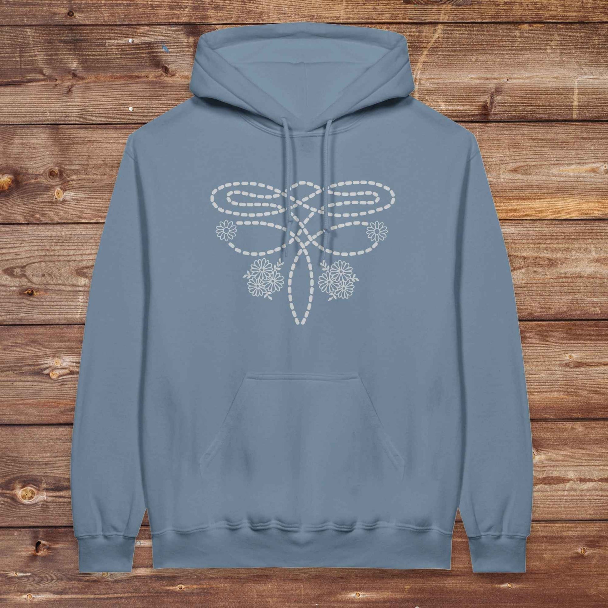 stone blue Boot Stitch Flower Hoodie, Western Style Hoodies, Cowgirl Hoodies, Horse Lover Hoodies, Cowgirl Sweatshirts