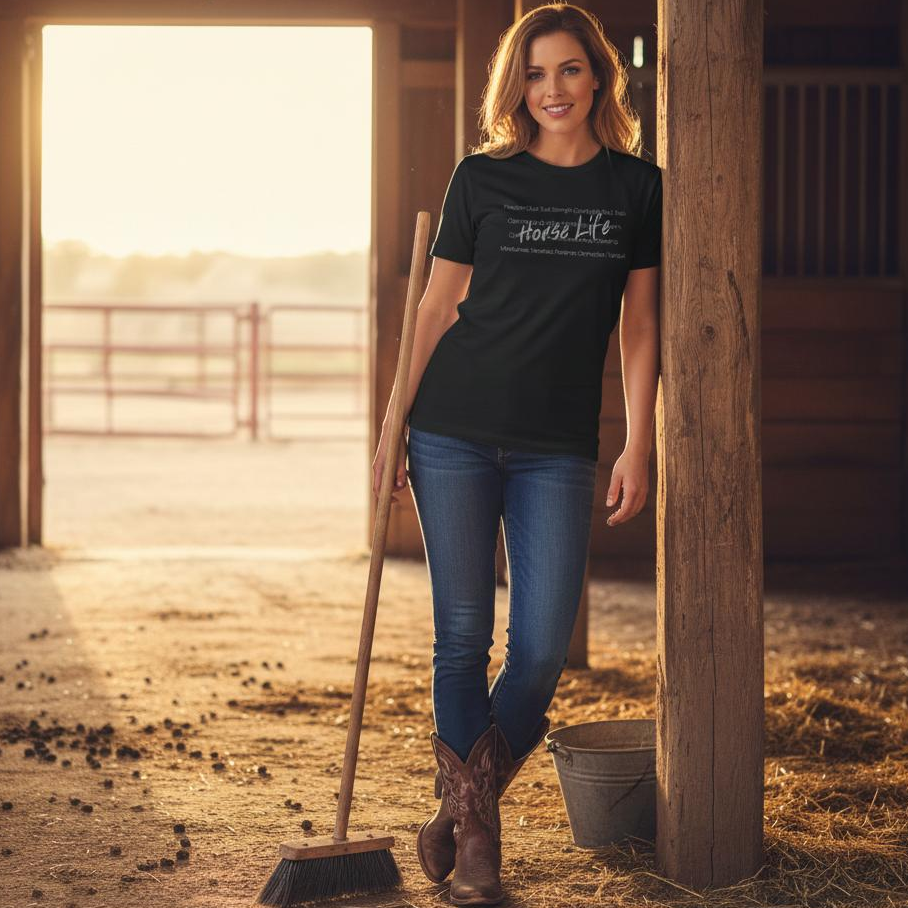 Horse Life Words T-Shirt