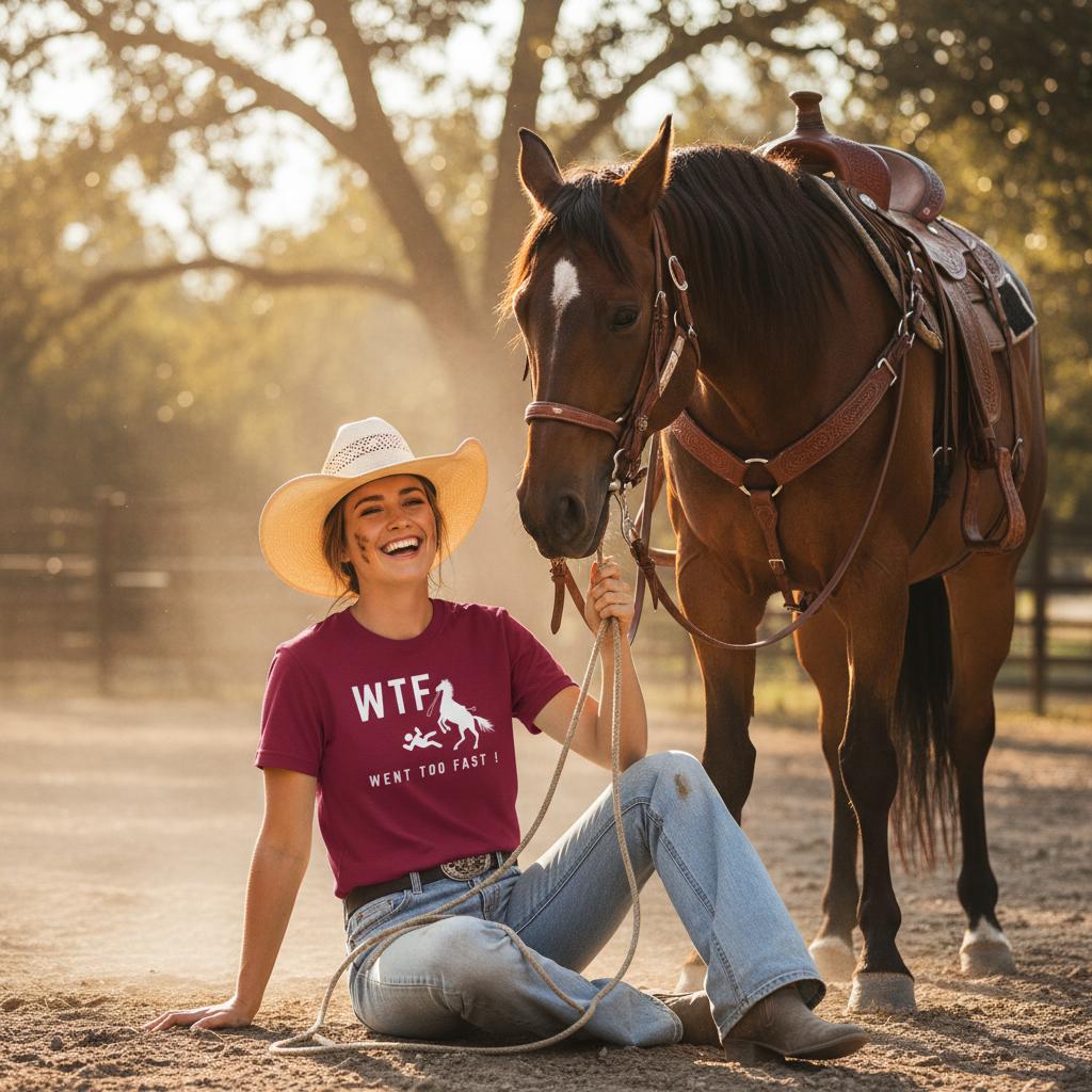 Funny Horse T-Shirts both Graphic and Typography Tees