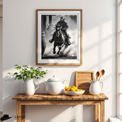 Barrel Rider Print