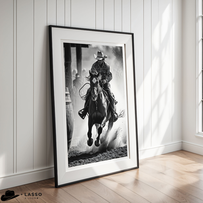 Barrel Rider Print