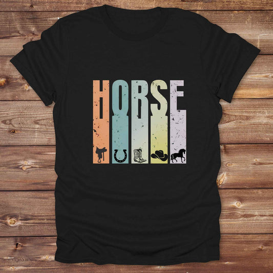 Fun western t-shirt for horse lovers and cowgirls. Western cowgirl graphic tee with horse design. Cowboy humor t-shirt for rodeo and country lovers. Horse lover funny t-shirt with western theme. Country style horse graphic tee for cowboys and cowgirls. Retro style funny western shirt for equestrians. Cute and funny country shirt with horse print. Southern cowgirl funny quote shirt for horse lovers. List of Things I Want. REtro horse typography tee.