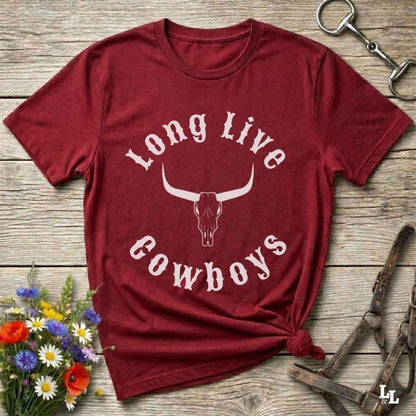 red Fun western t-shirt for horse lovers and cowgirls. Western cowgirl graphic tee with horse design. Cowboy humor t-shirt for rodeo and country lovers. Horse lover funny t-shirt with western theme. Country style horse graphic tee for cowboys and cowgirls. Retro style funny western shirt for equestrians. Cute and funny country shirt with horse print. Southern cowgirl funny quote shirt for horse lovers. List of Things I Want. Long live Cowboys Longhorn Skull.
