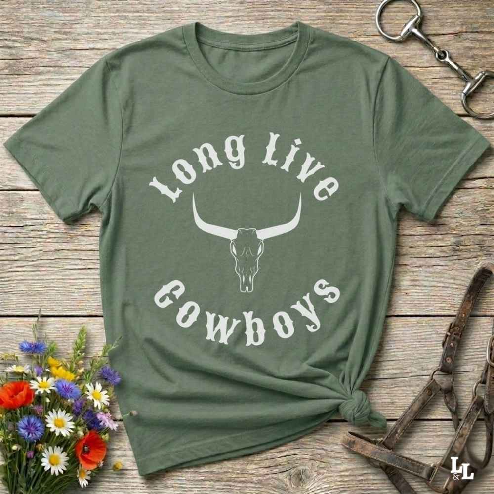 green Fun western t-shirt for horse lovers and cowgirls. Western cowgirl graphic tee with horse design. Cowboy humor t-shirt for rodeo and country lovers. Horse lover funny t-shirt with western theme. Country style horse graphic tee for cowboys and cowgirls. Retro style funny western shirt for equestrians. Cute and funny country shirt with horse print. Southern cowgirl funny quote shirt for horse lovers. List of Things I Want. Long live Cowboys Longhorn Skull.