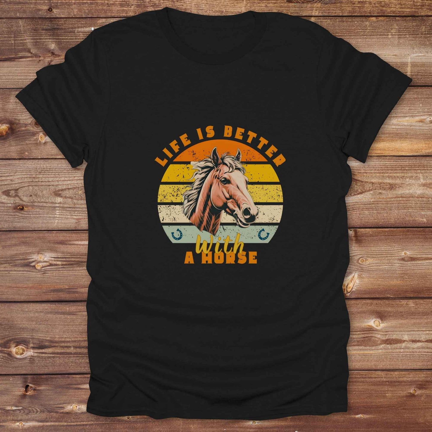 Fun western t-shirt for horse lovers and cowgirls. Western cowgirl graphic tee with horse design. Cowboy humor t-shirt for rodeo and country lovers. Horse lover funny t-shirt with western theme. Country style horse graphic tee for cowboys and cowgirls. Retro style funny western shirt for equestrians. Cute and funny country shirt with horse print. Southern cowgirl funny quote shirt for horse lovers. List of Things I Want. Life is better with a horse.