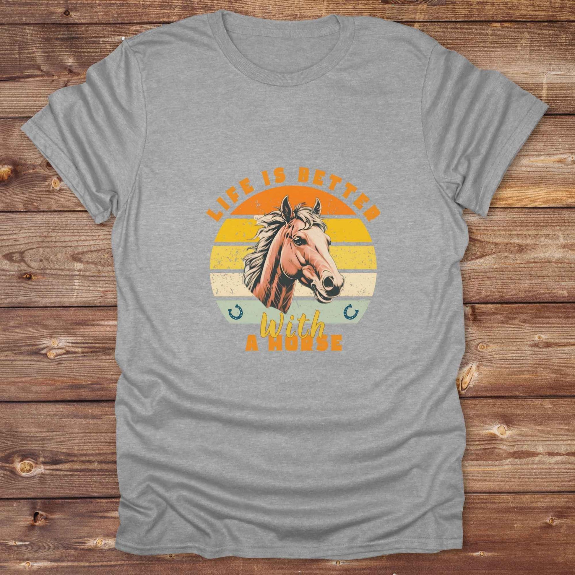 Fun western t-shirt for horse lovers and cowgirls. Western cowgirl graphic tee with horse design. Cowboy humor t-shirt for rodeo and country lovers. Horse lover funny t-shirt with western theme. Country style horse graphic tee for cowboys and cowgirls. Retro style funny western shirt for equestrians. Cute and funny country shirt with horse print. Southern cowgirl funny quote shirt for horse lovers. List of Things I Want. Life is better with a horse.