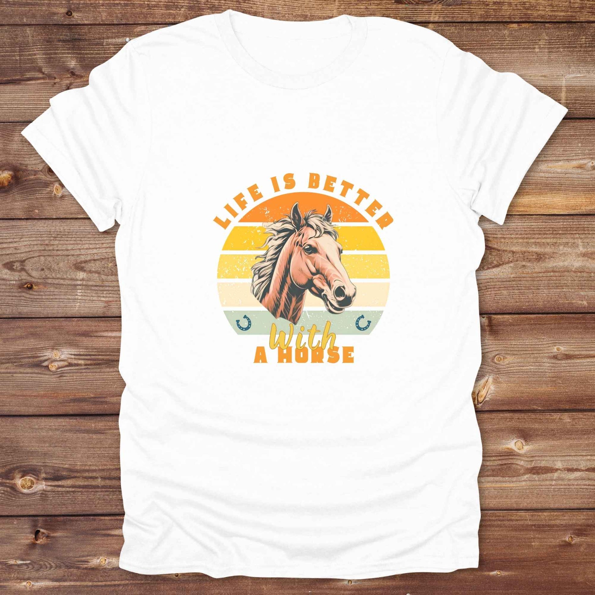 Fun western t-shirt for horse lovers and cowgirls. Western cowgirl graphic tee with horse design. Cowboy humor t-shirt for rodeo and country lovers. Horse lover funny t-shirt with western theme. Country style horse graphic tee for cowboys and cowgirls. Retro style funny western shirt for equestrians. Cute and funny country shirt with horse print. Southern cowgirl funny quote shirt for horse lovers. List of Things I Want. Life is better with a horse.