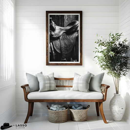 Western Saddle Print