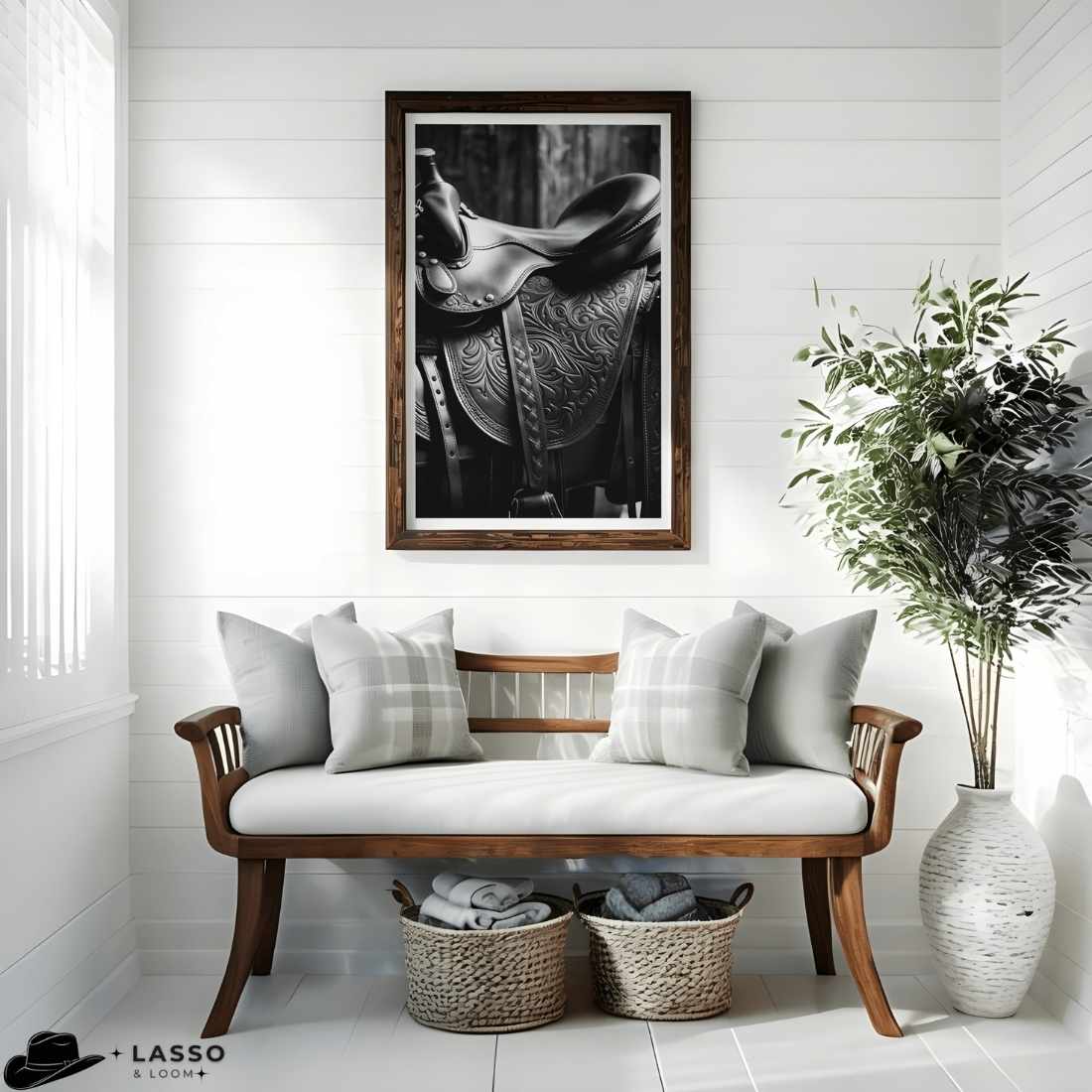 Western Saddle Print