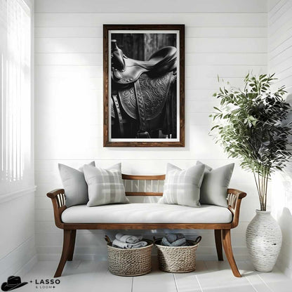 Western Saddle Print