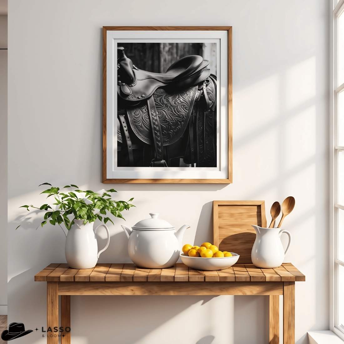 Western Saddle Print