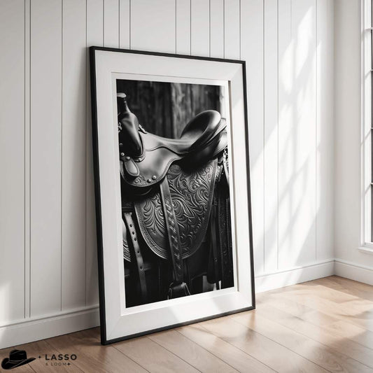 Western Saddle Print