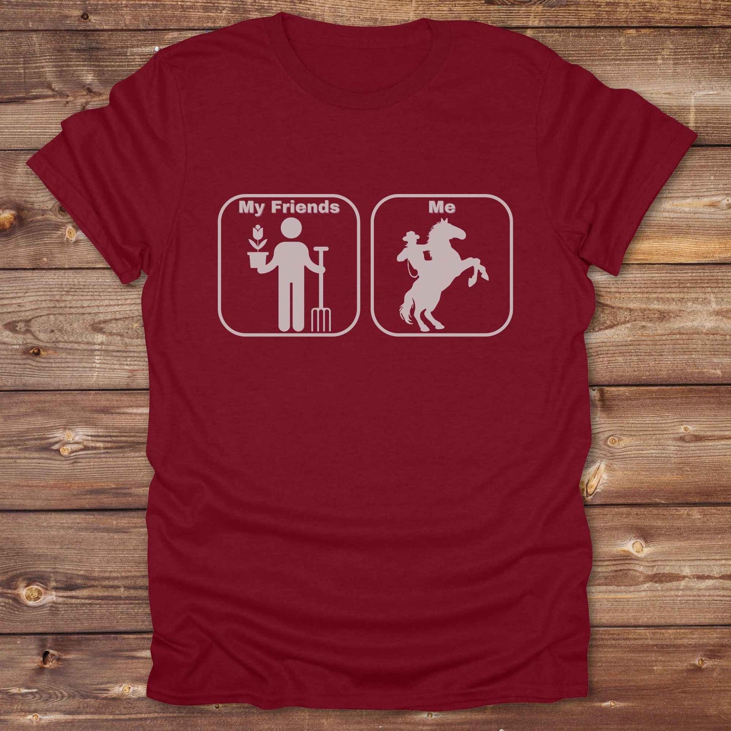 cardinal red Age Appropriate T-Shirt Funny T-Shirt for Horse Lover, Western Tee Cowgirl Shirt